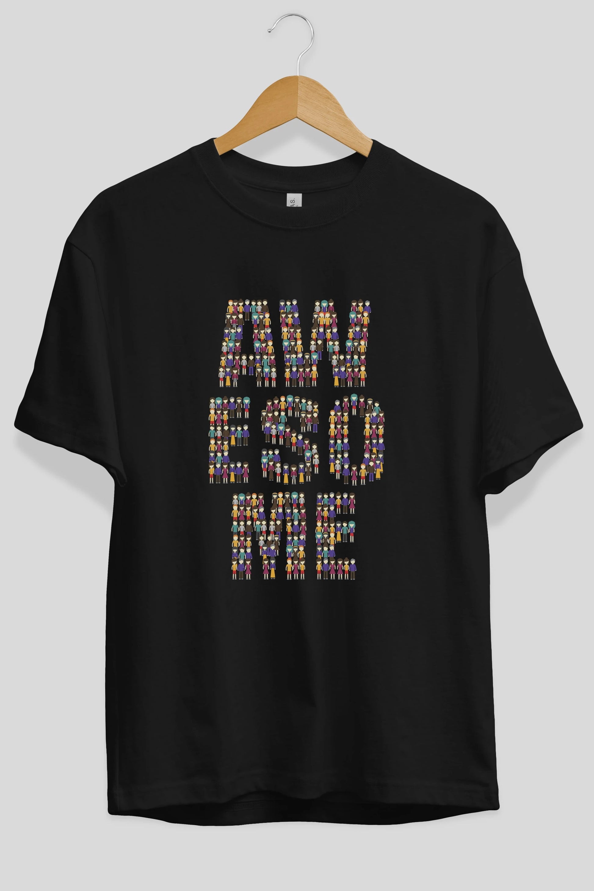 Awesome Ön Baskılı Oversize t-shirt %100 pamuk Erkek Kadın Unisex