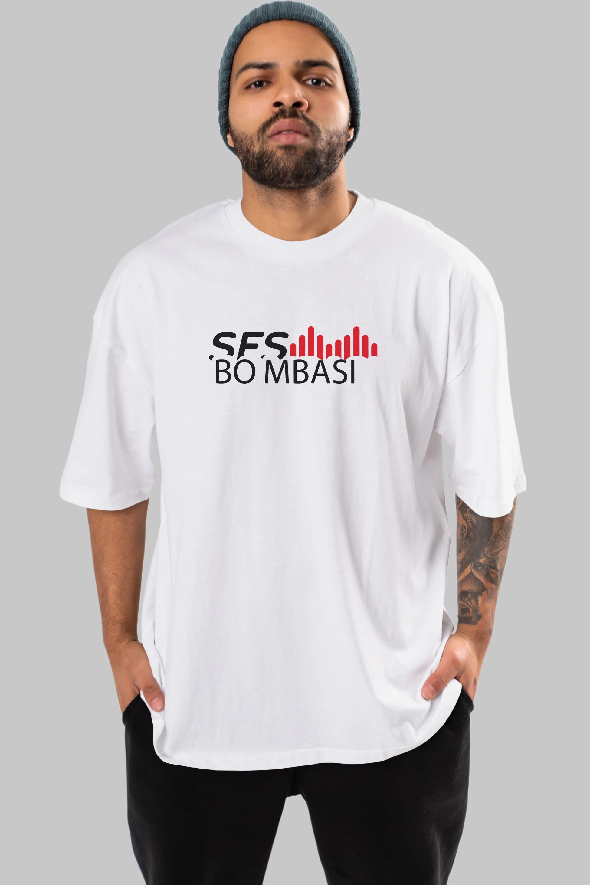 Ses Bombası Ön Baskılı Oversize t-shirt %100 pamuk Erkek Kadın Unisex