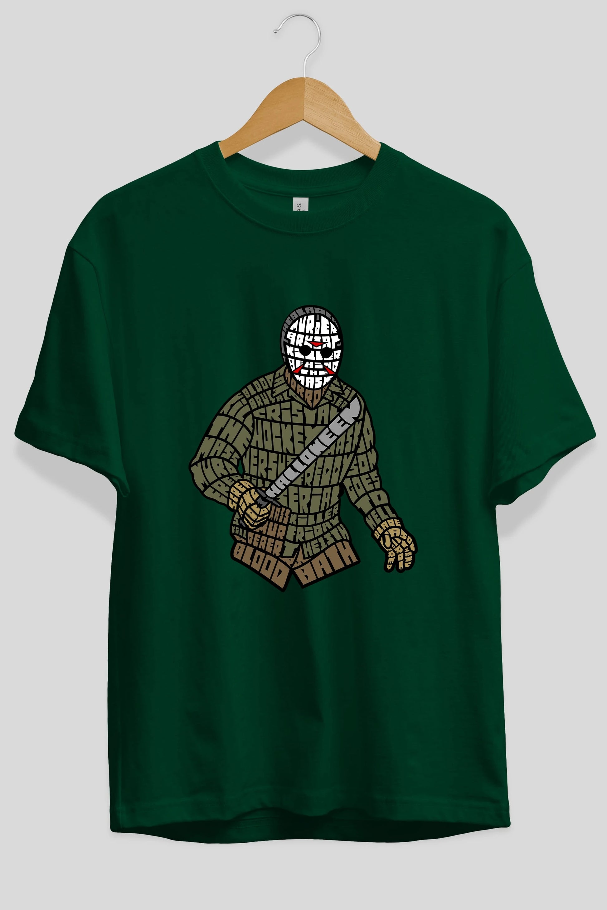 Jason Ön Baskılı Oversize t-shirt %100 pamuk Erkek Kadın Unisex