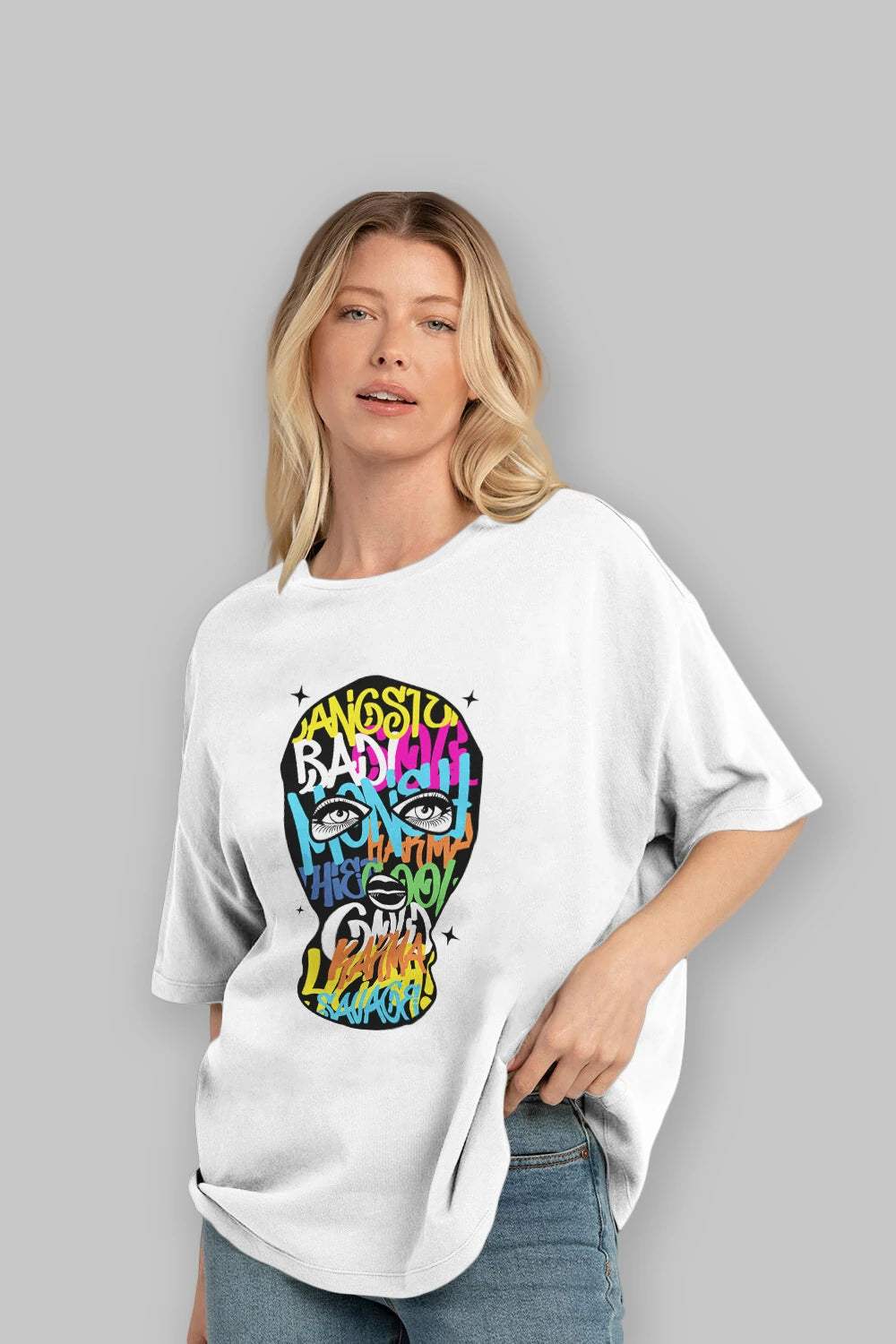 Karma Savage Ön Baskılı Oversize t-shirt Erkek Kadın Unisex