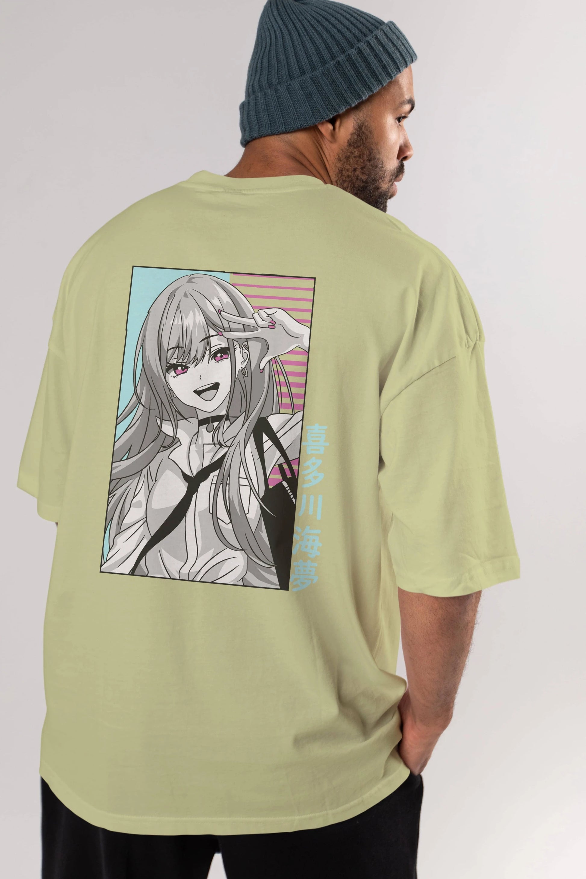 Marin Kitagawa 1 Anime Arka Baskılı Oversize t-shirt Erkek Kadın Unisex