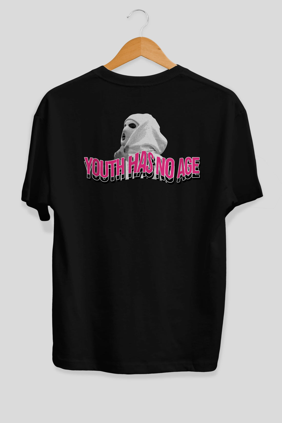 Youth Has No Age Arka Baskılı Oversize t-shirt Erkek Kadın Unisex