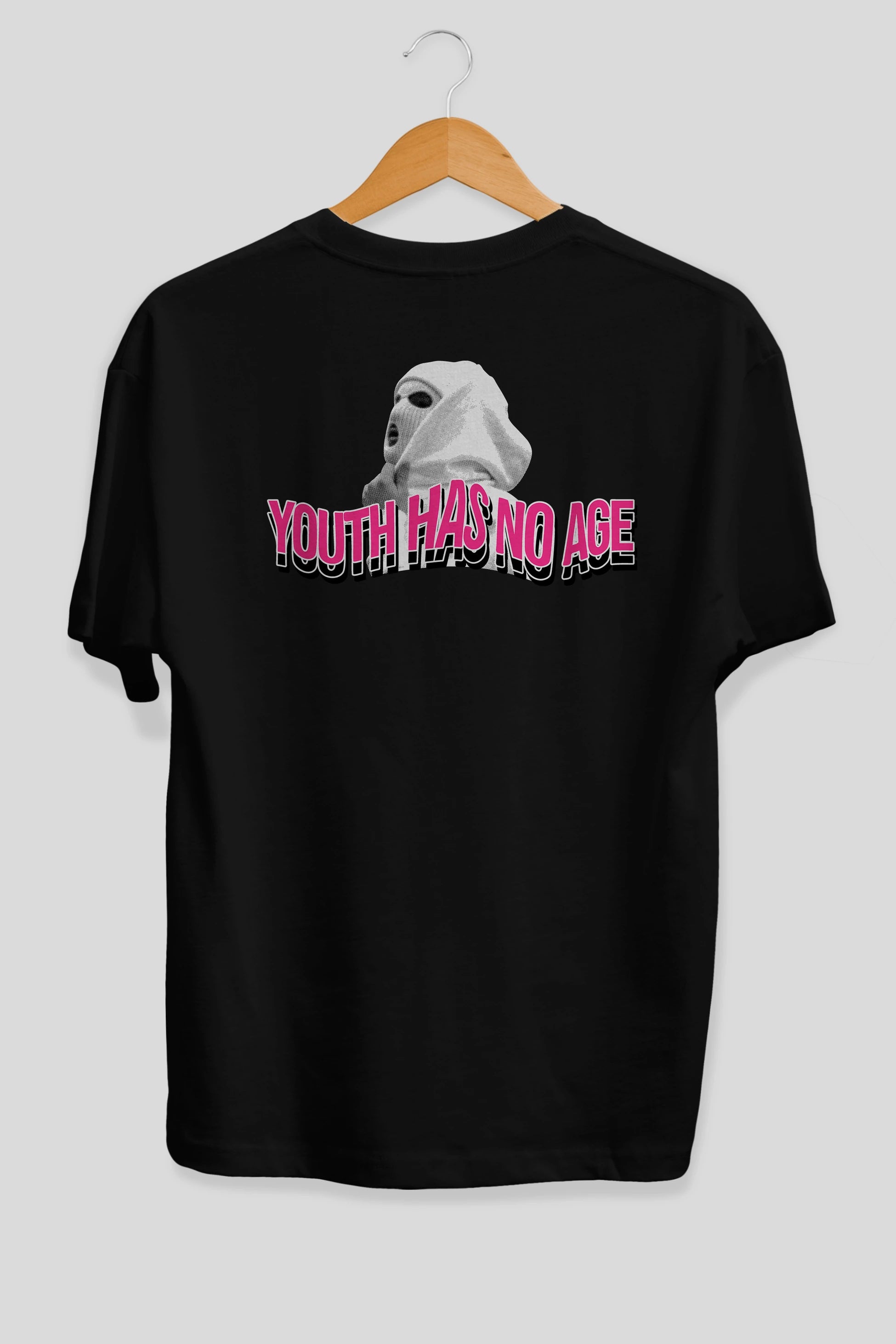 Youth Has No Age Arka Baskılı Oversize t-shirt Erkek Kadın Unisex