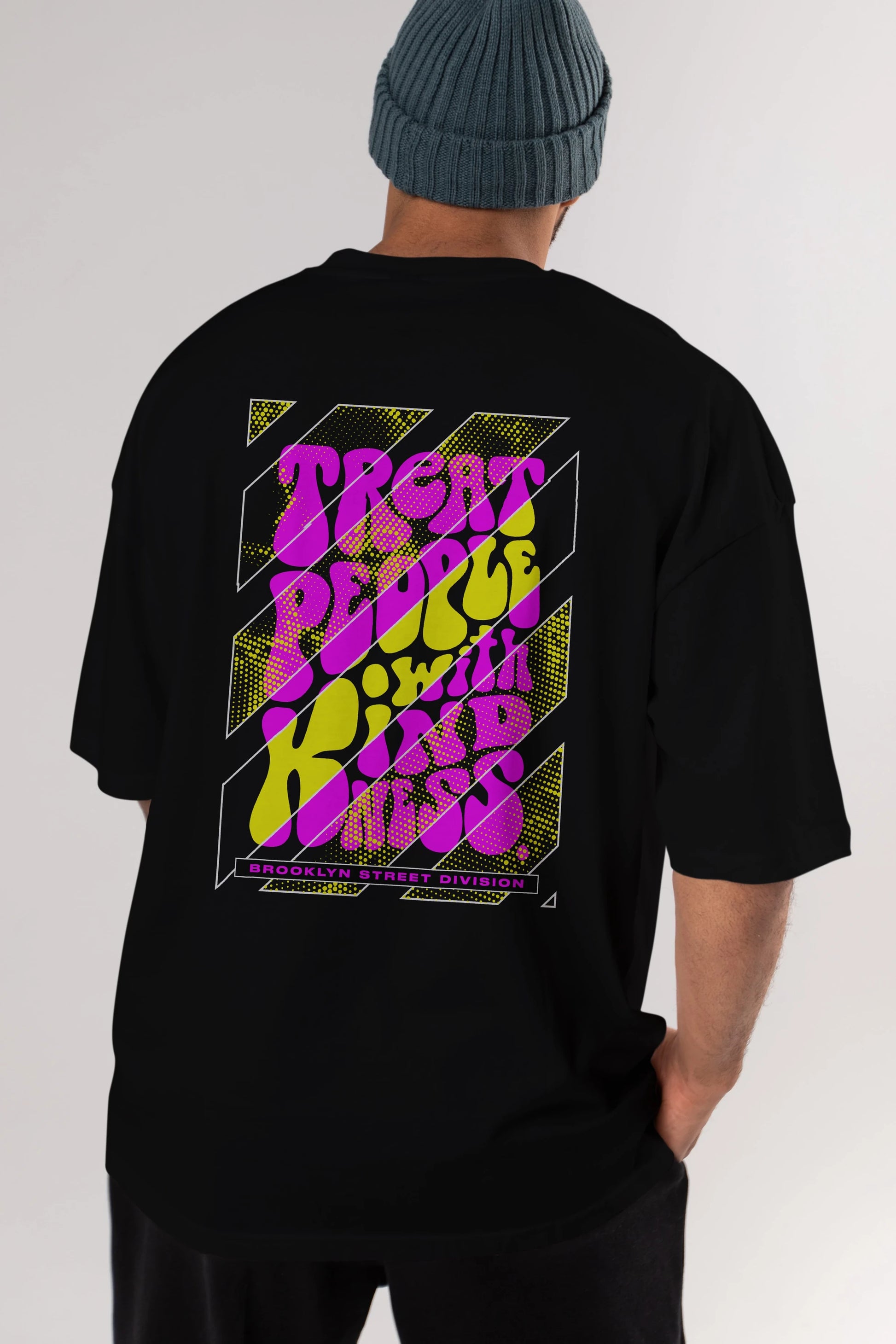 Treat People Arka Baskılı Oversize t-shirt Erkek Kadın Unisex
