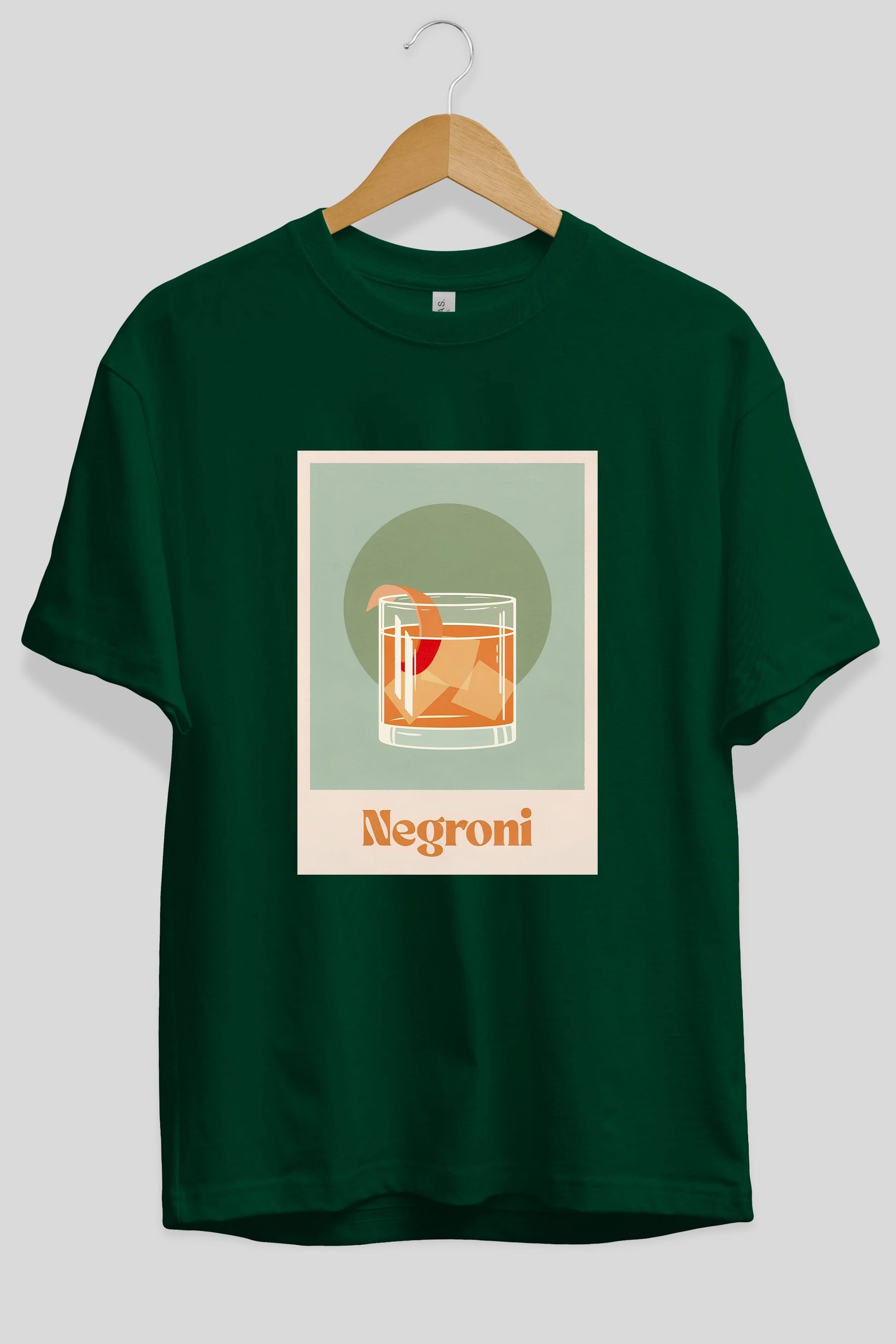 Negroni 5 Ön Baskılı Oversize t-shirt Erkek Kadın Unisex %100 Pamuk Bisiklet Yaka tişort