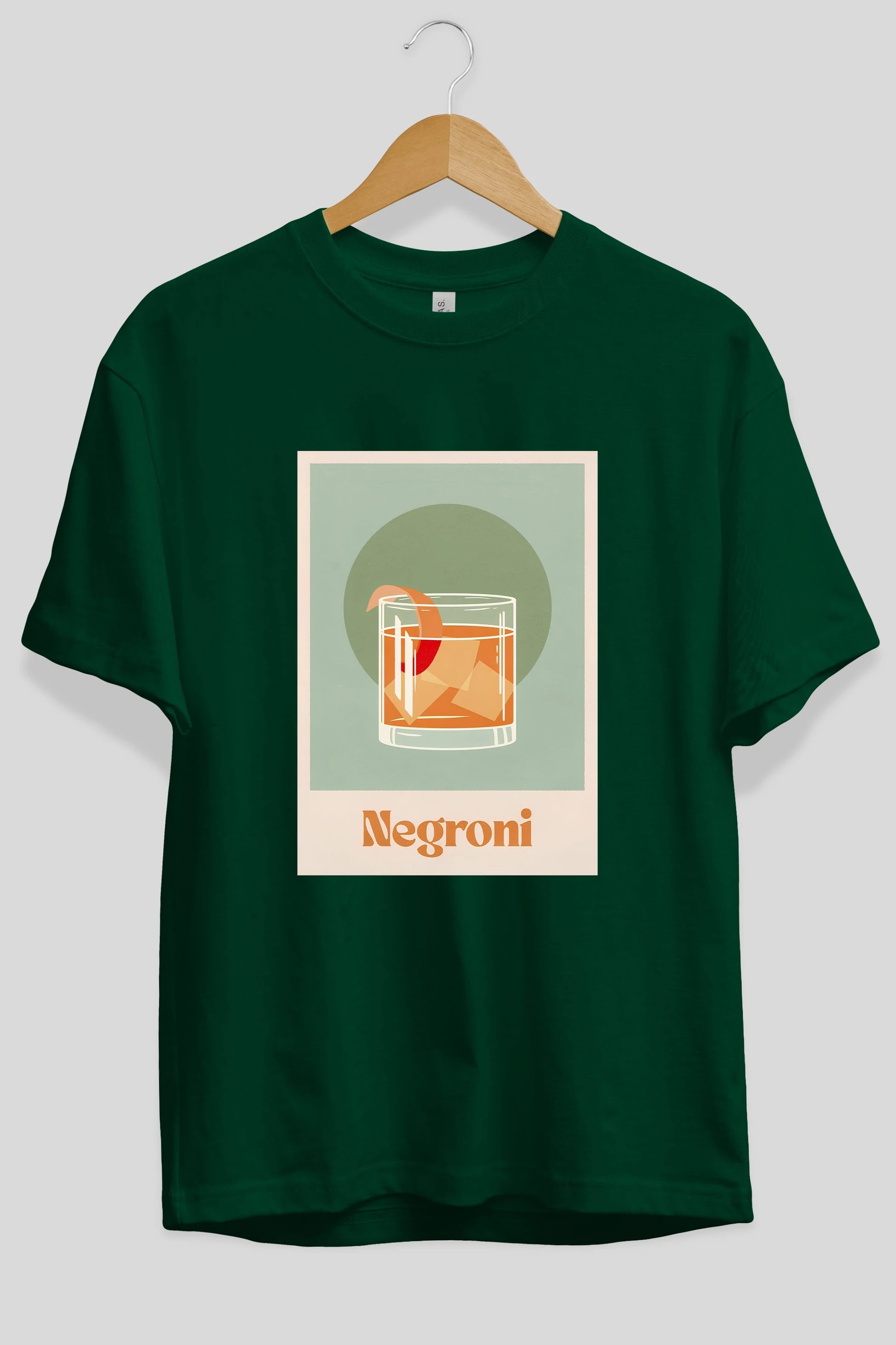 Negroni 5 Ön Baskılı Oversize t-shirt Erkek Kadın Unisex %100 Pamuk Bisiklet Yaka tişort