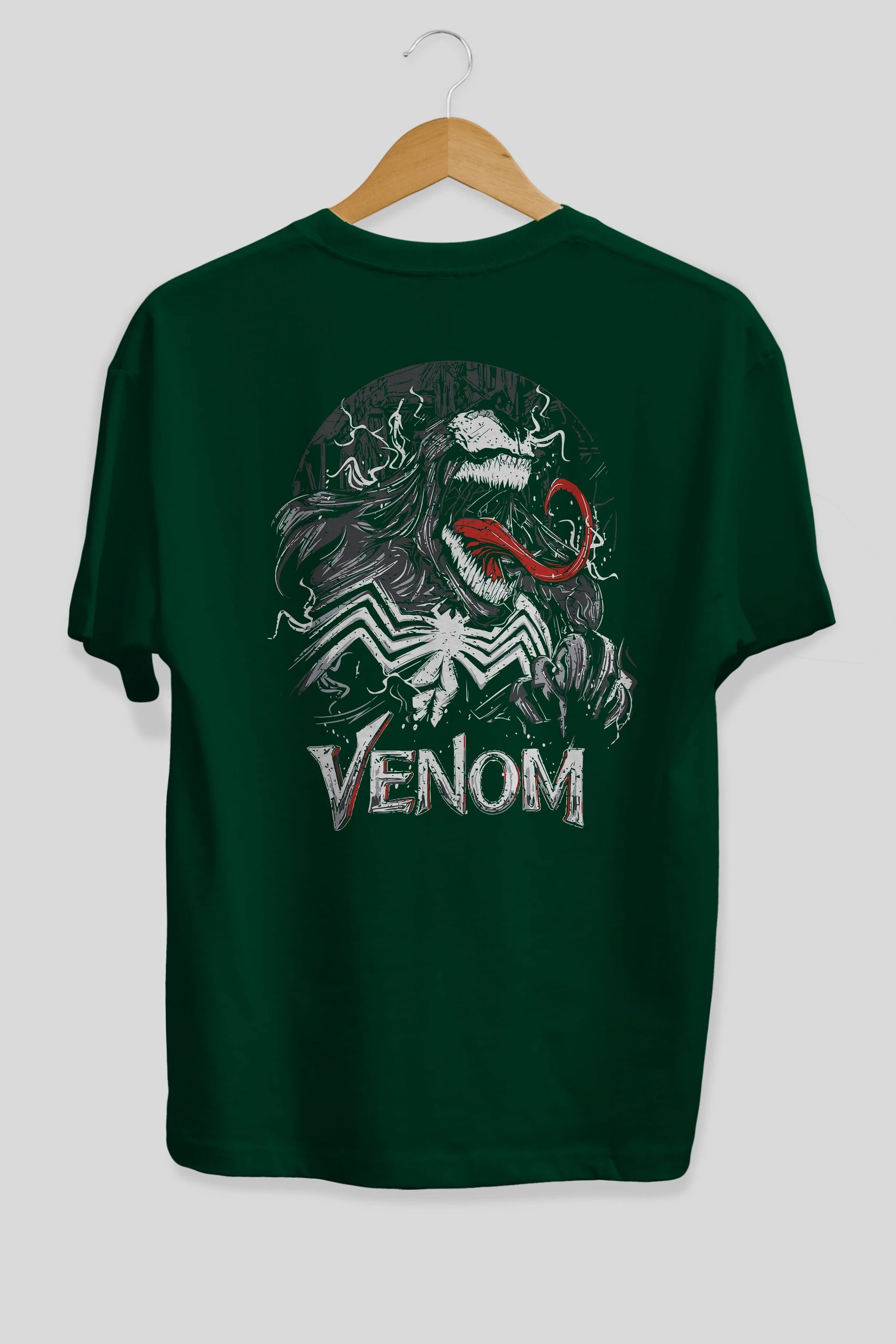 Venom (13) Arka Baskılı Oversize t-shirt Erkek Kadın Unisex %100 Pamuk Bisiklet Yaka tişort