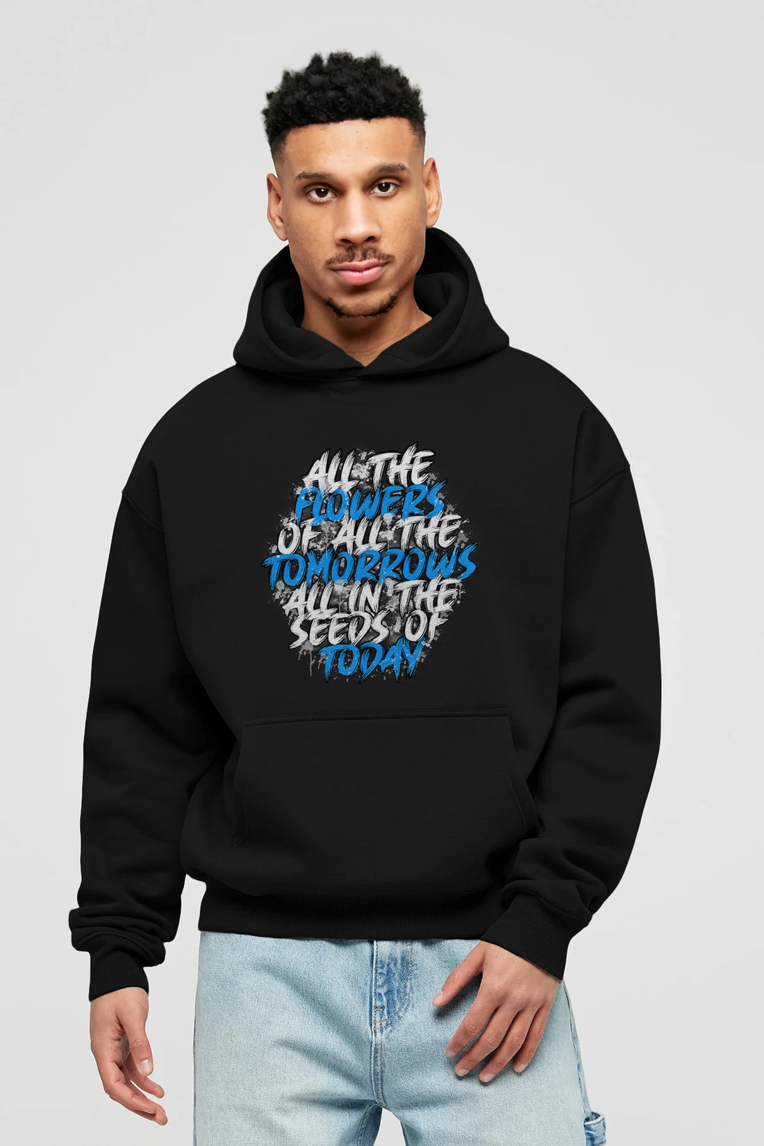 All The Flowers Of All The Tomorrows Ön Baskılı Hoodie Oversize Kapüşonlu Sweatshirt Erkek Kadın Unisex