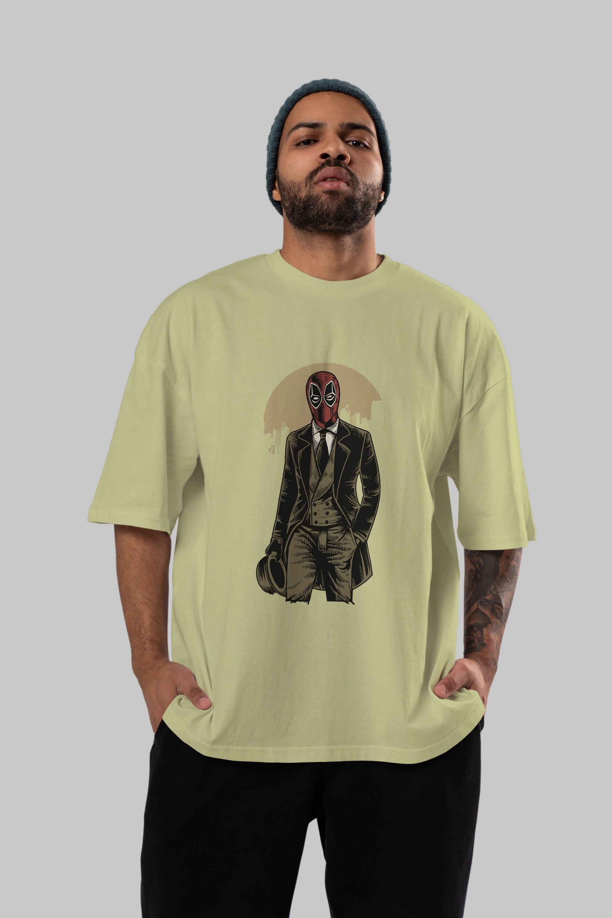 Classic Mercenary Ön Baskılı Oversize t-shirt Erkek Kadın Unisex %100 Pamuk tişort