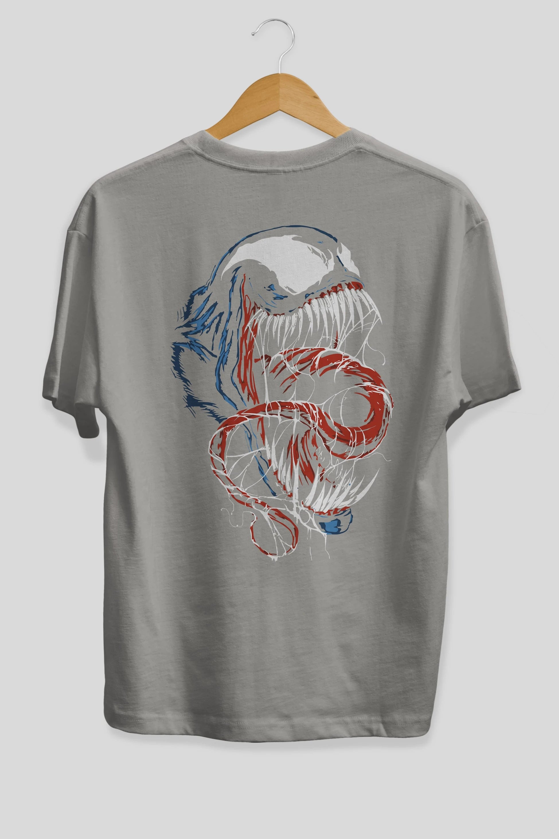 Venom (10) Arka Baskılı Oversize t-shirt Erkek Kadın Unisex %100 Pamuk Bisiklet Yaka tişort
