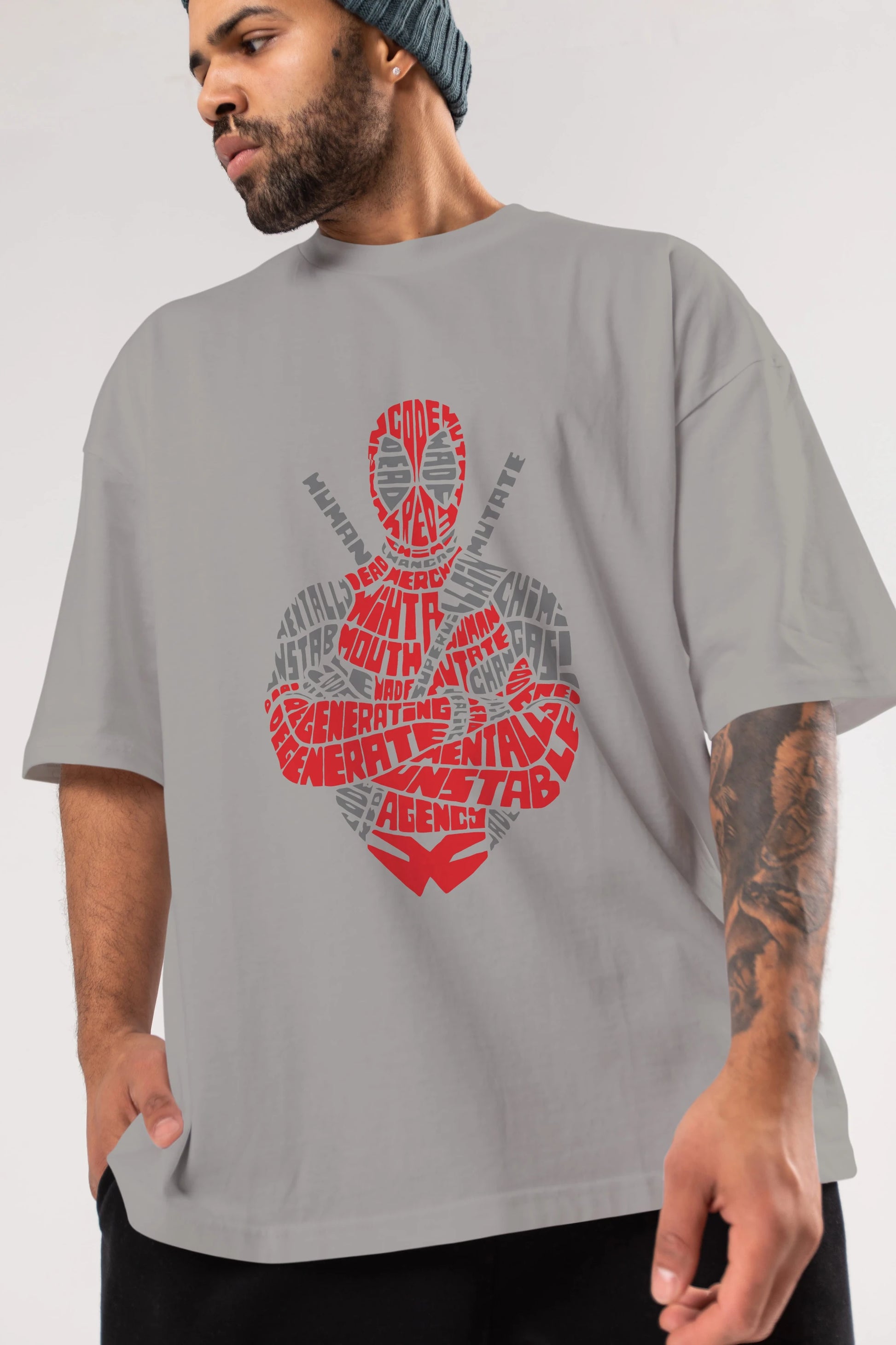 Deadpool (16) Ön Baskılı Oversize t-shirt Erkek Kadın Unisex %100 Pamuk Bisiklet Yaka tişort