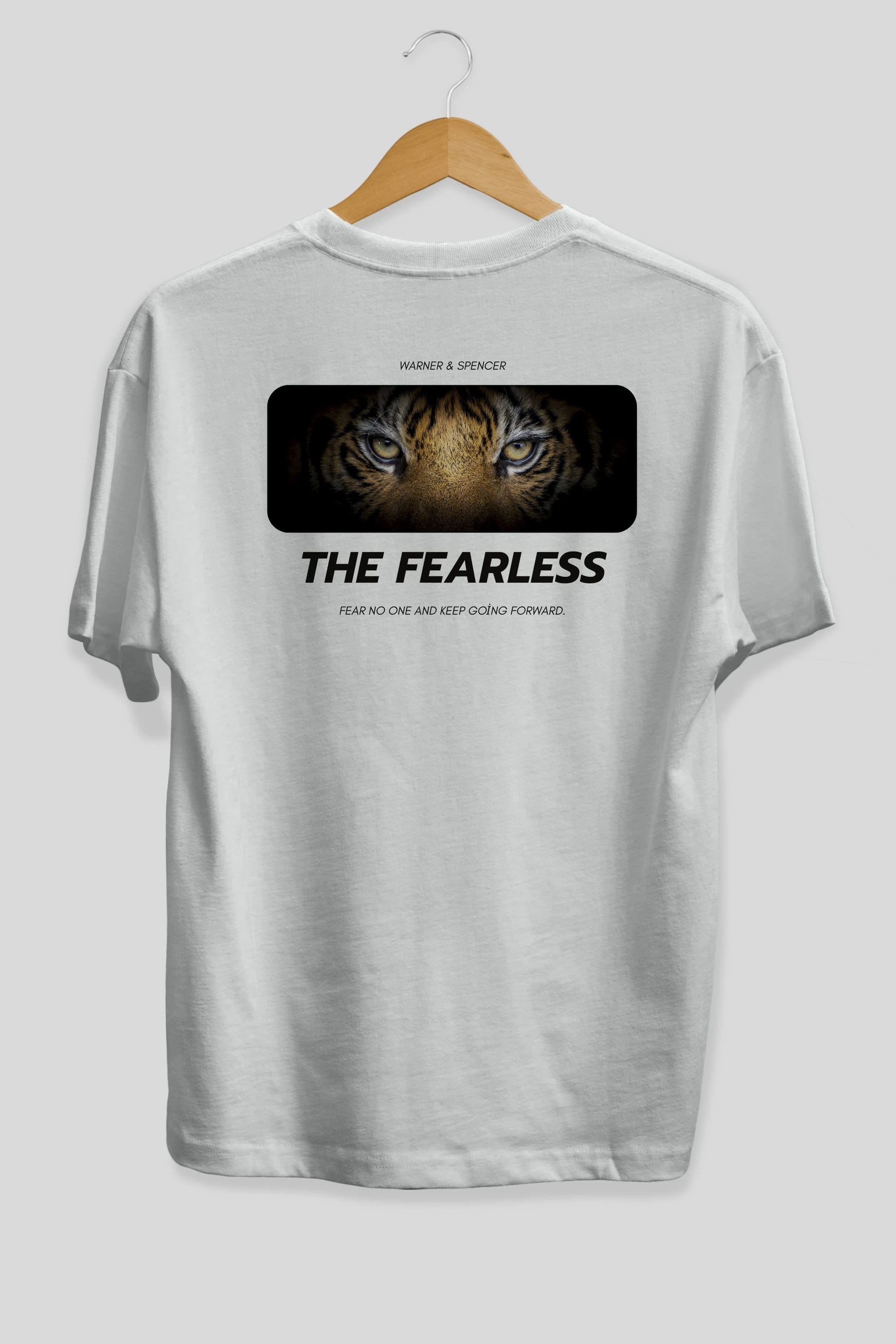 The Fearless Yazılı Arka Baskılı Oversize t-shirt Erkek Kadın Unisex