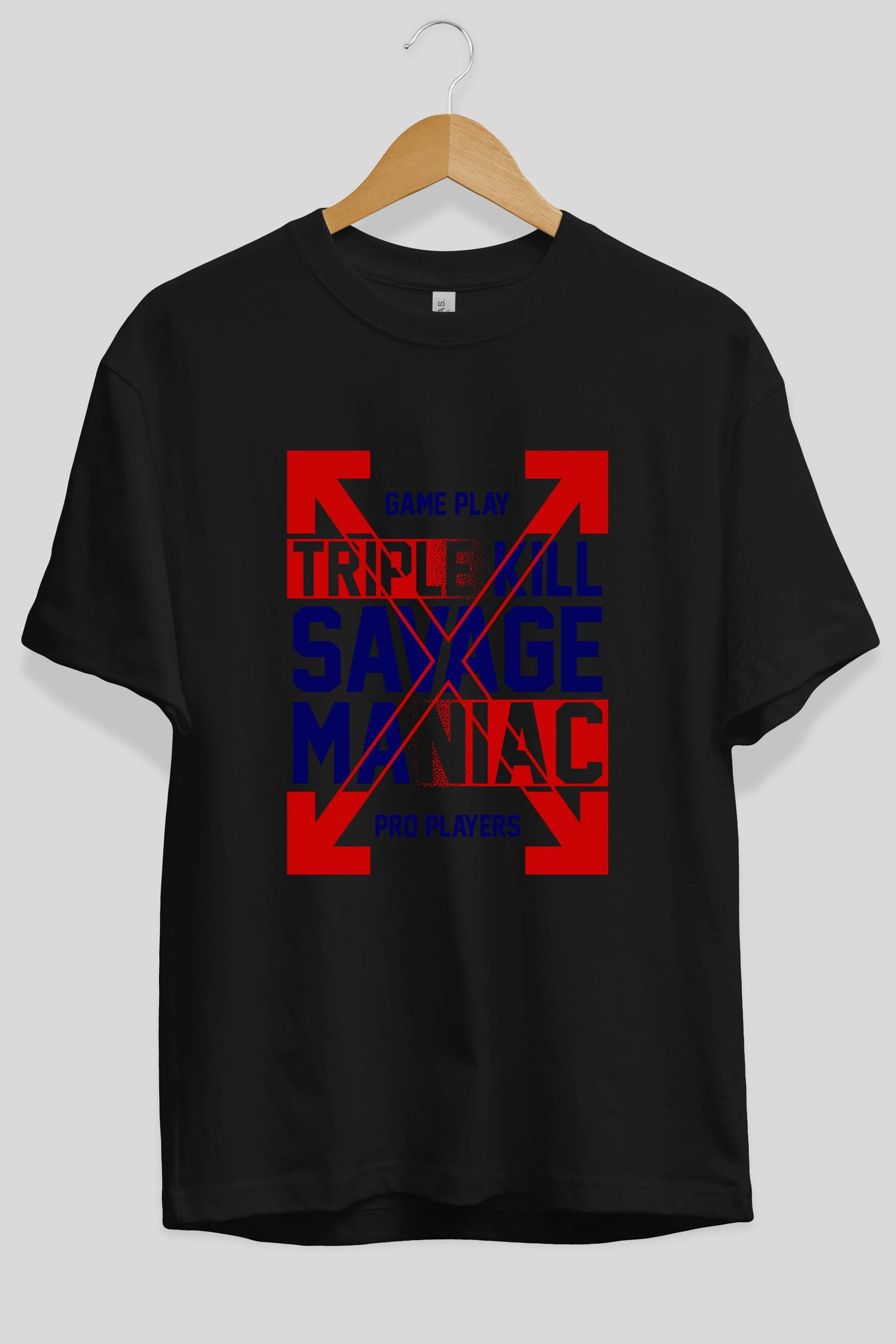 Kill Savage Ön Baskılı Oversize t-shirt Erkek Kadın Unisex
