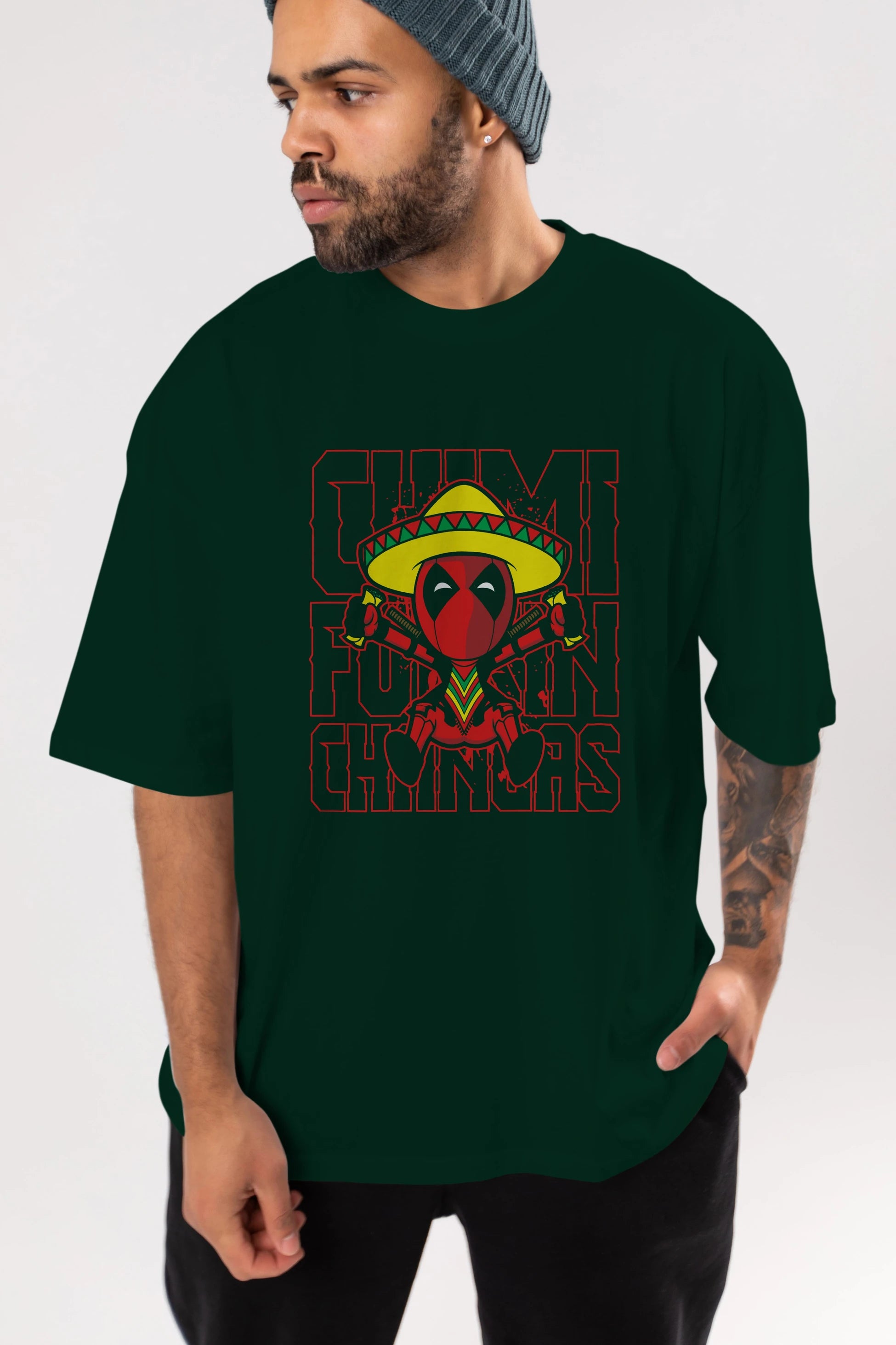 Deadpool (14) Ön Baskılı Oversize t-shirt Erkek Kadın Unisex %100 Pamuk Bisiklet Yaka tişort