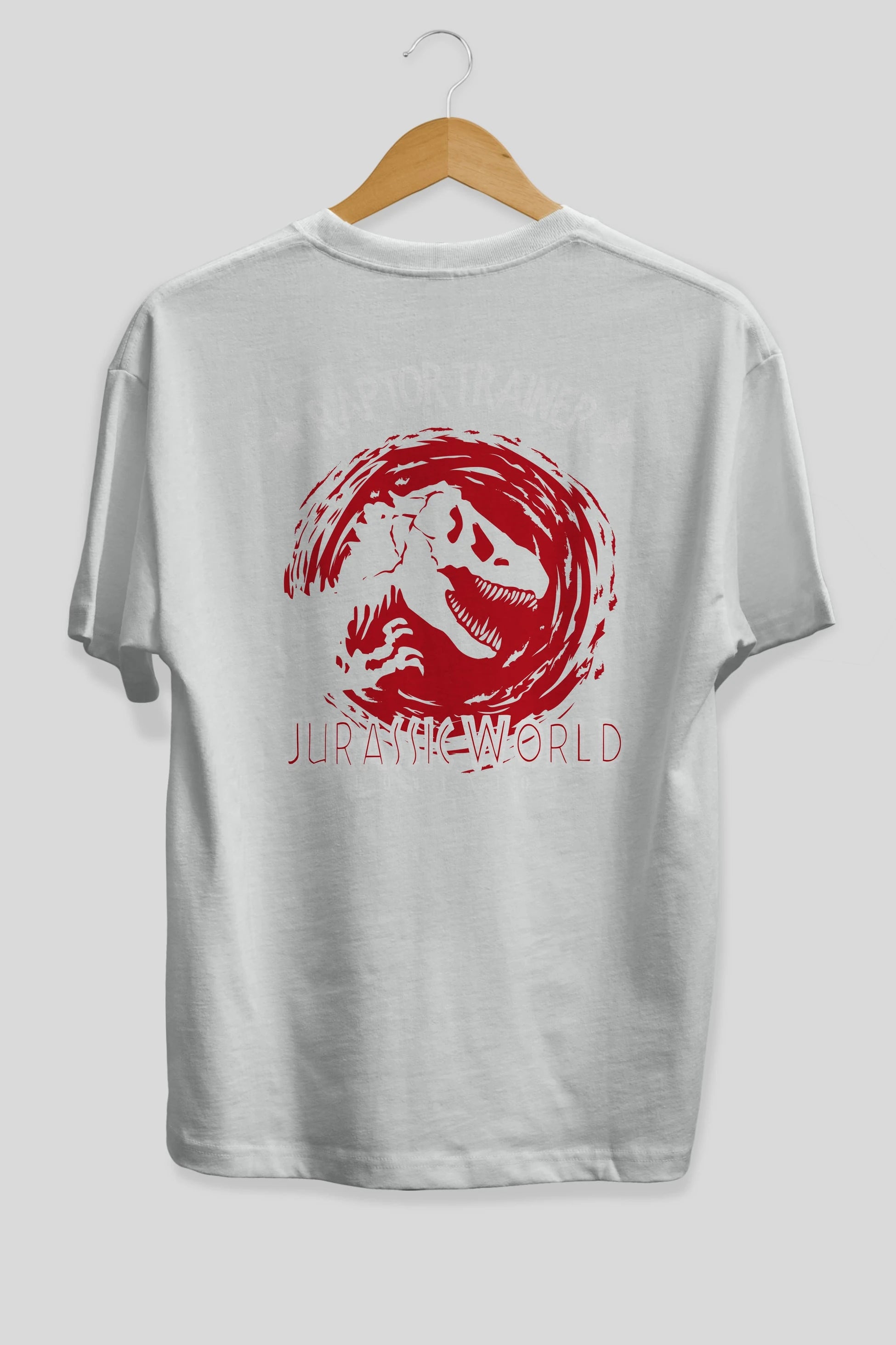 Jurassic Park (3) Arka Baskılı Oversize t-shirt Erkek Kadın Unisex %100 Pamuk Bisiklet Yaka tişort