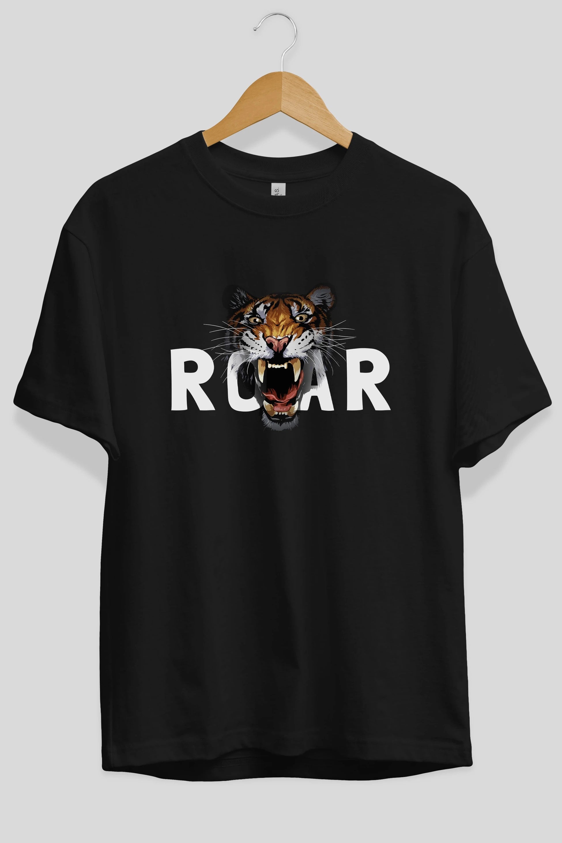 Teddy Bear Roar Ön Baskılı Oversize t-shirt Erkek Kadın Unisex %100 Pamuk
