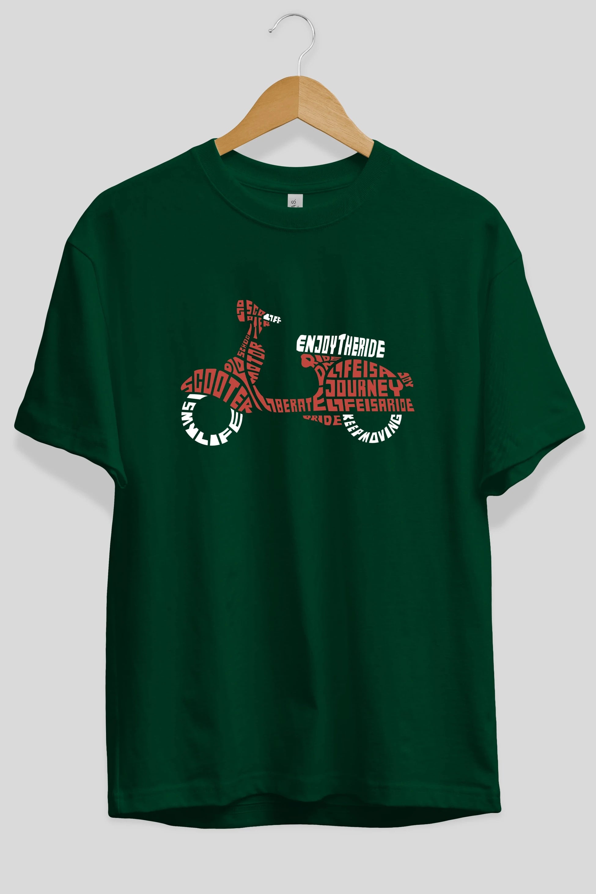Enjoy The Ride Ön Baskılı Oversize t-shirt %100 pamuk Erkek Kadın Unisex