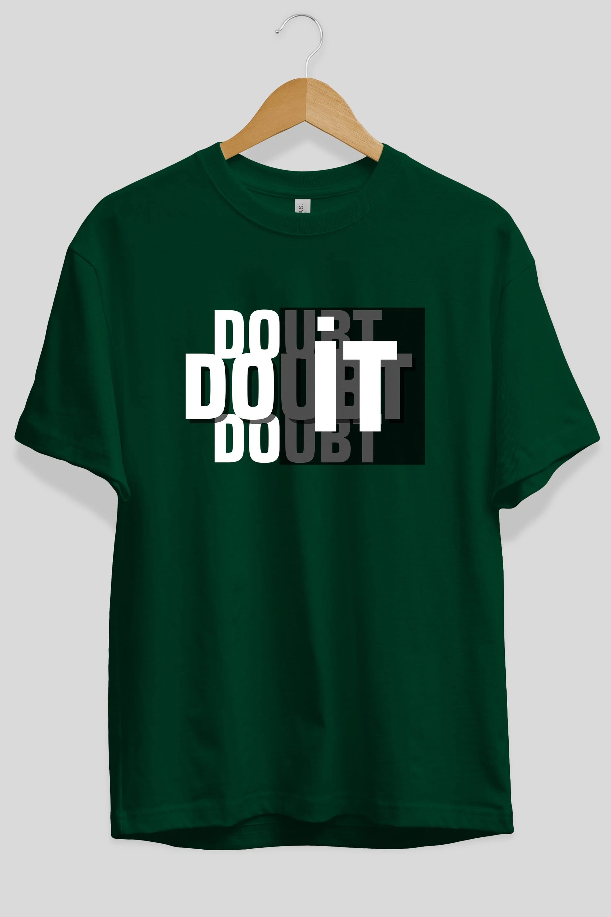 Do it Yazılı Ön Baskılı Oversize t-shirt Erkek Kadın Unisex