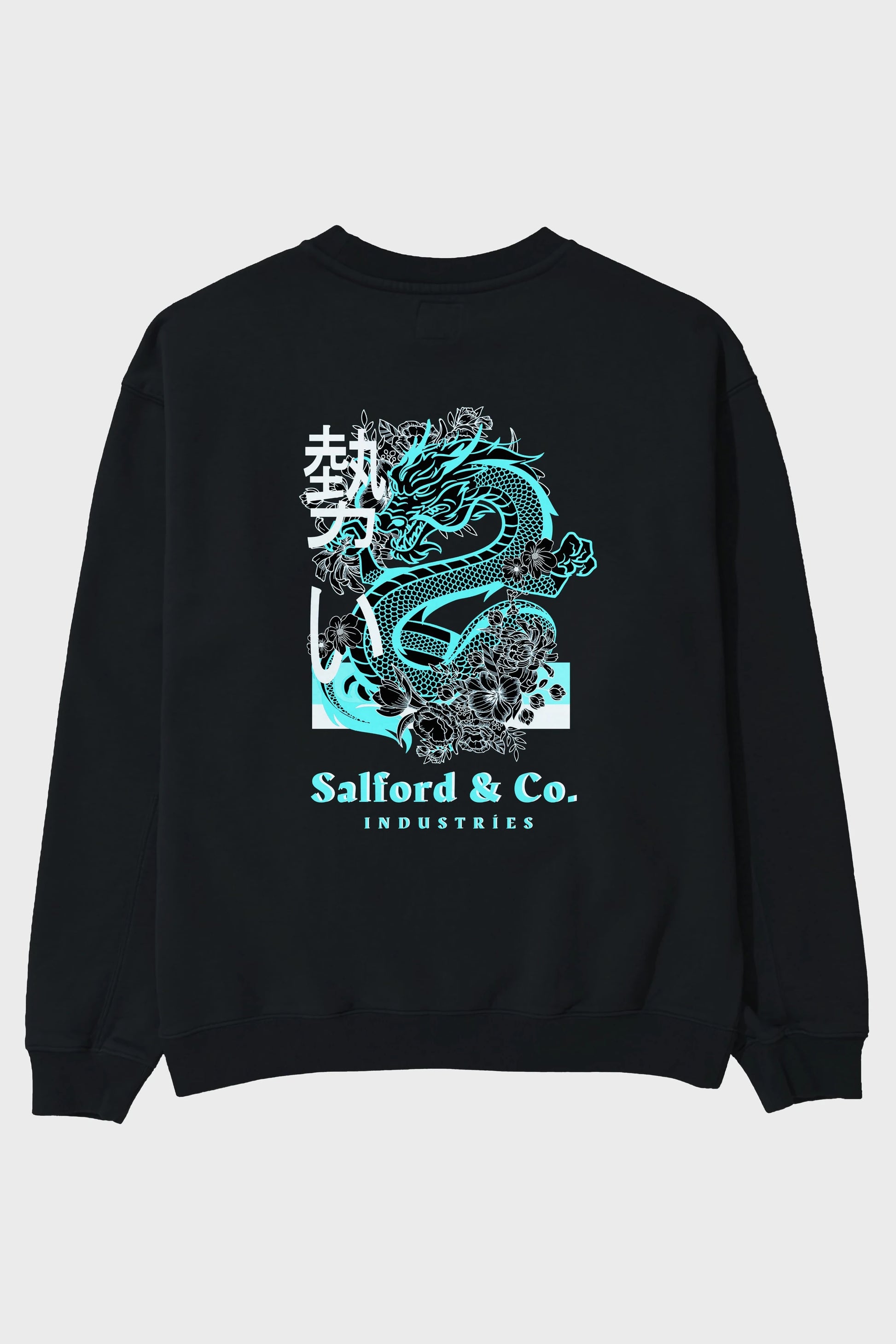 Dragon Arka Baskılı Oversize Sweatshirt Erkek Kadın Unisex