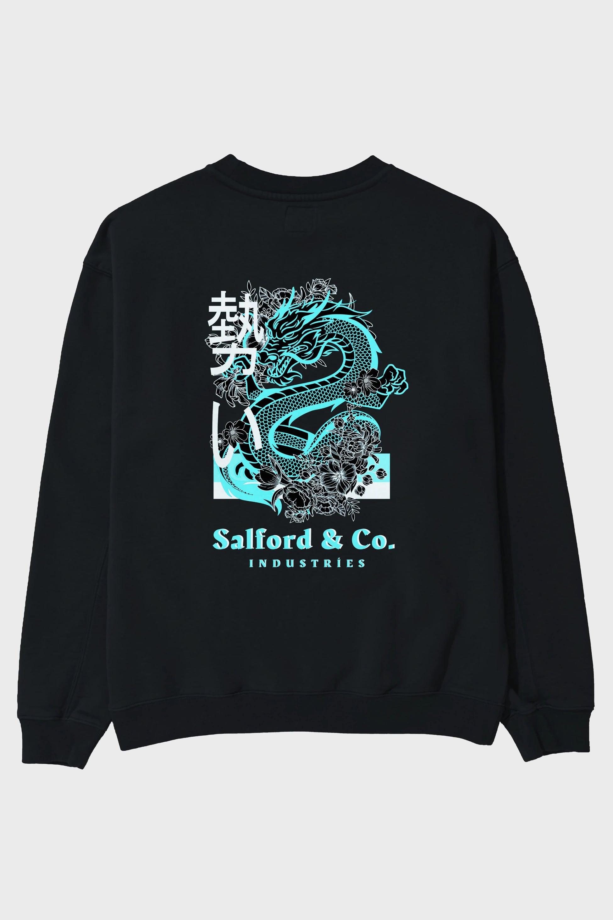 Dragon Arka Baskılı Oversize Sweatshirt Erkek Kadın Unisex