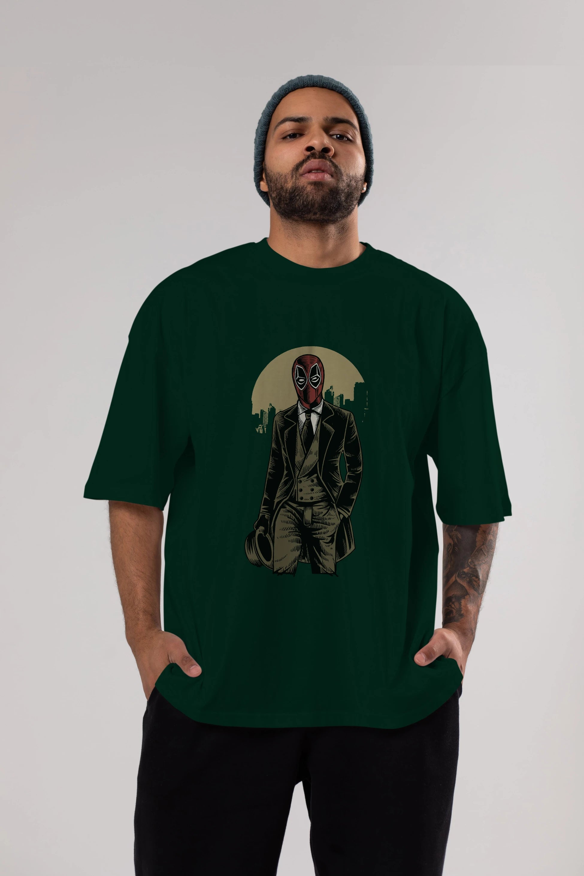 Classic Mercenary Ön Baskılı Oversize t-shirt Erkek Kadın Unisex %100 Pamuk tişort