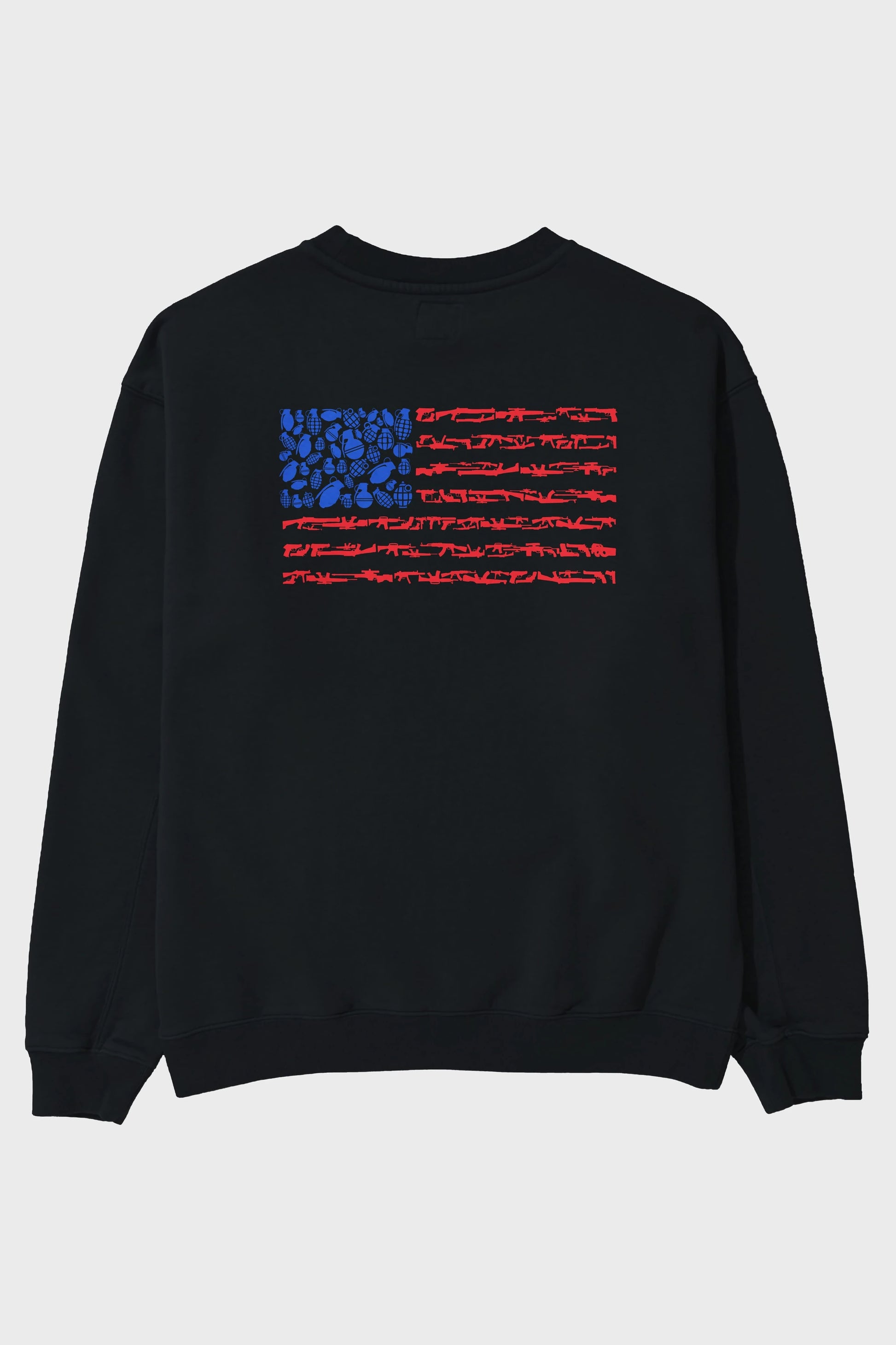 Weapon Flag Arka Baskılı Oversize Sweatshirt Erkek Kadın Unisex