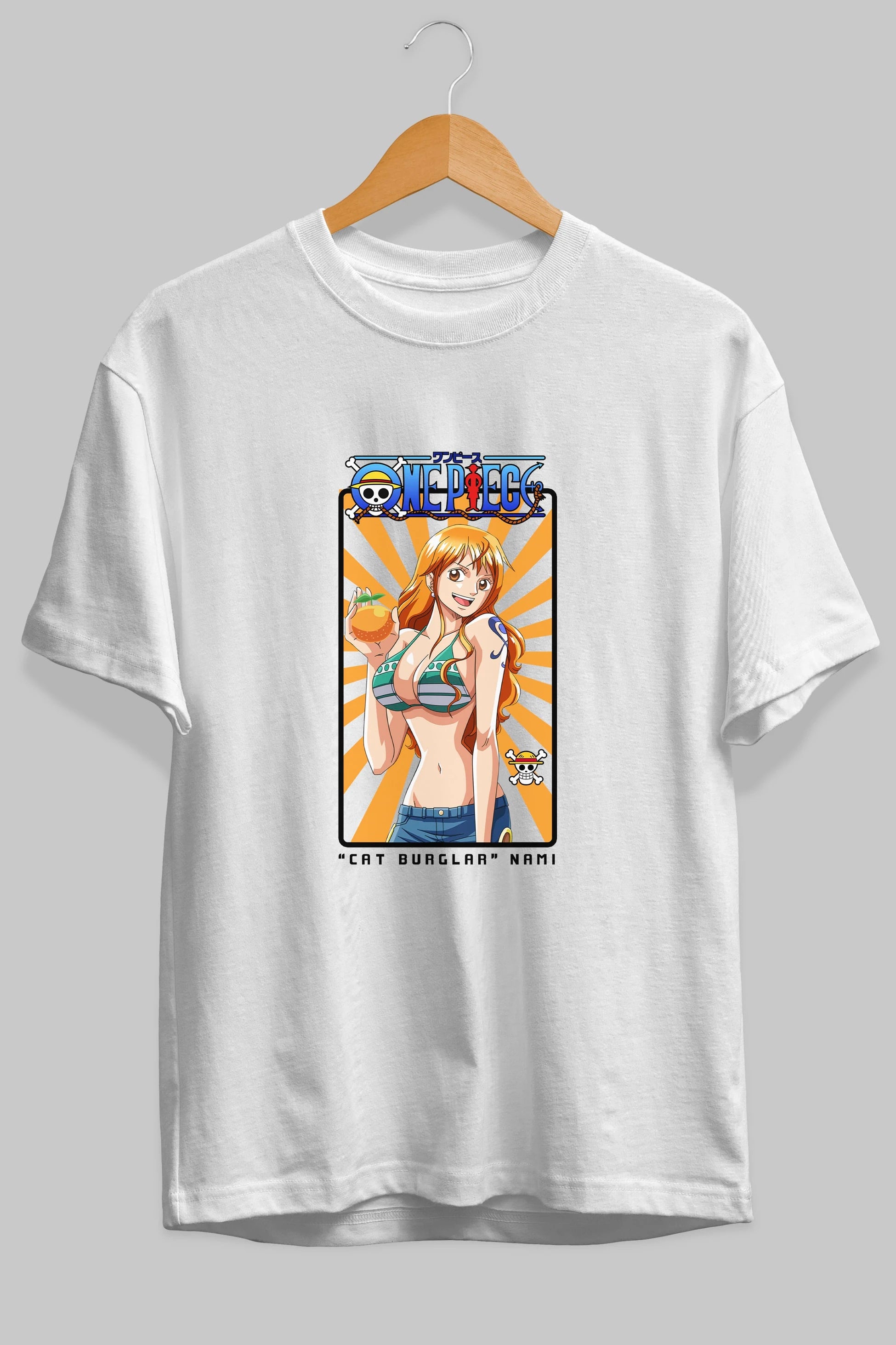 Nami Anime Ön Baskılı Oversize t-shirt Erkek Kadın Unisex