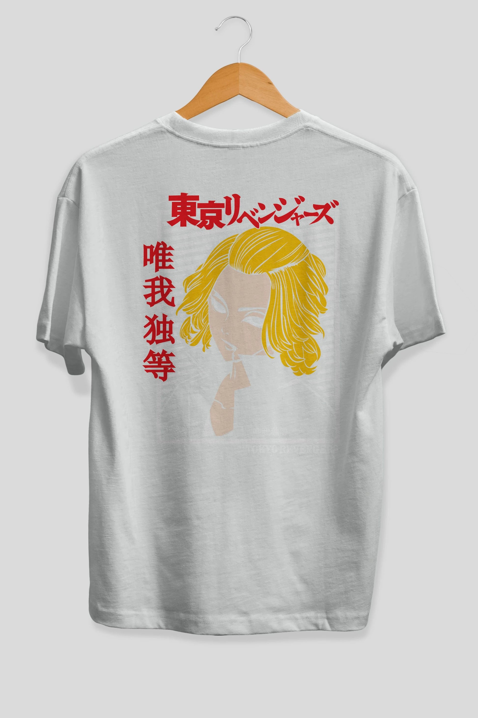 TokyoRev. M Anime Arka Baskılı Oversize t-shirt Erkek Kadın Unisex