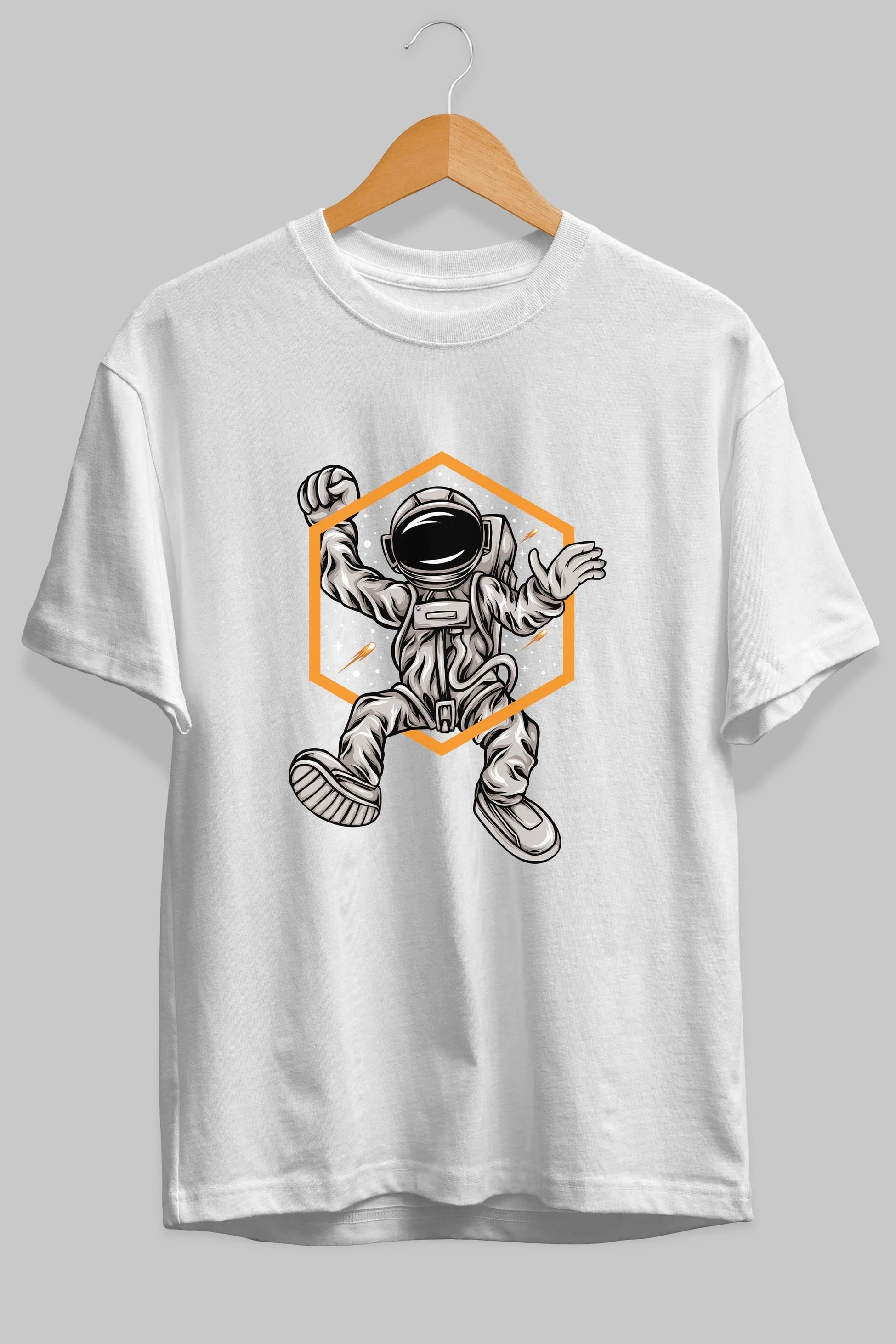 Astrofun Ön Baskılı Oversize t-shirt Erkek Kadın Unisex