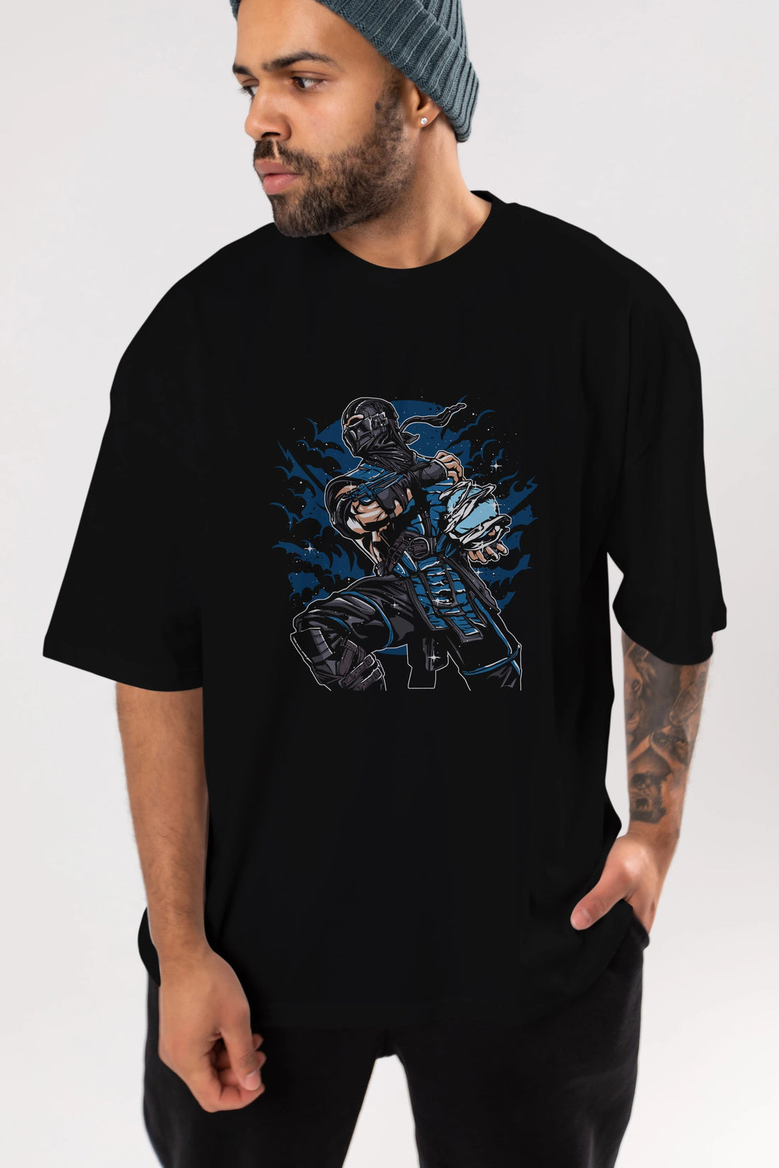 Sub Zero Ön Baskılı Oversize t-shirt Erkek Kadın Unisex %100 Pamuk tişort