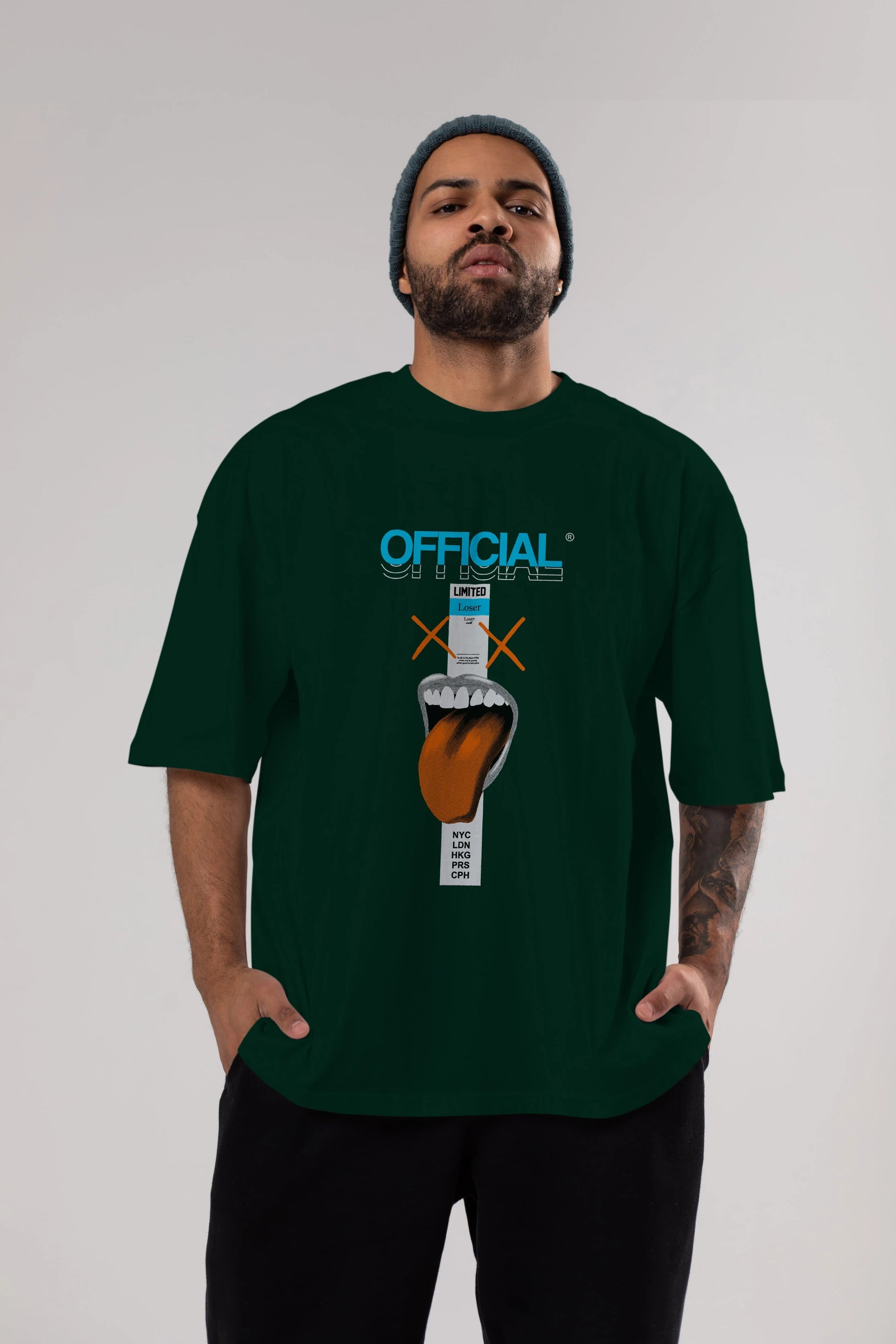 Official Loser Ön Baskılı Oversize t-shirt Erkek Kadın Unisex