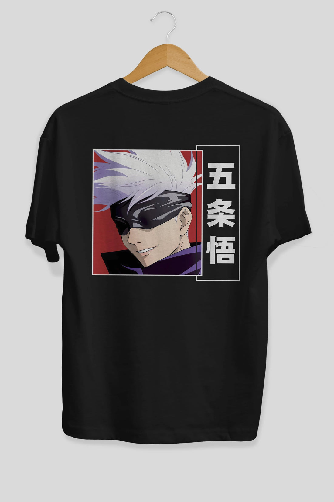 SATORU GOJO Anime Arka Baskılı Oversize t-shirt Erkek Kadın Unisex