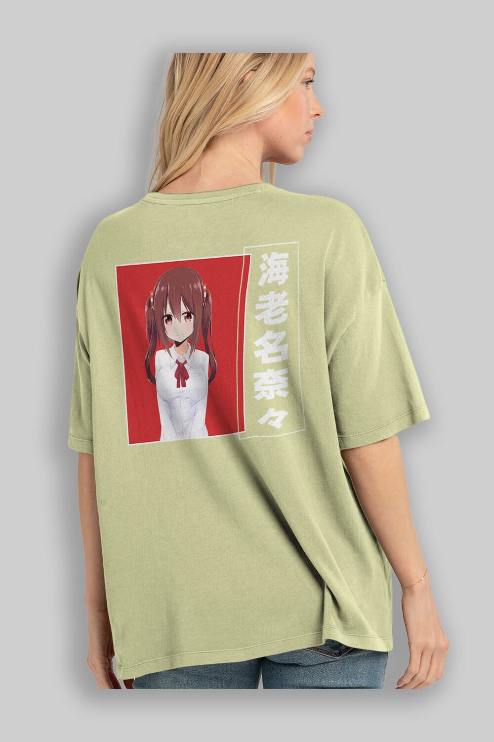 Nana Ebina 1 Anime Arka Baskılı Oversize t-shirt Erkek Kadın Unisex