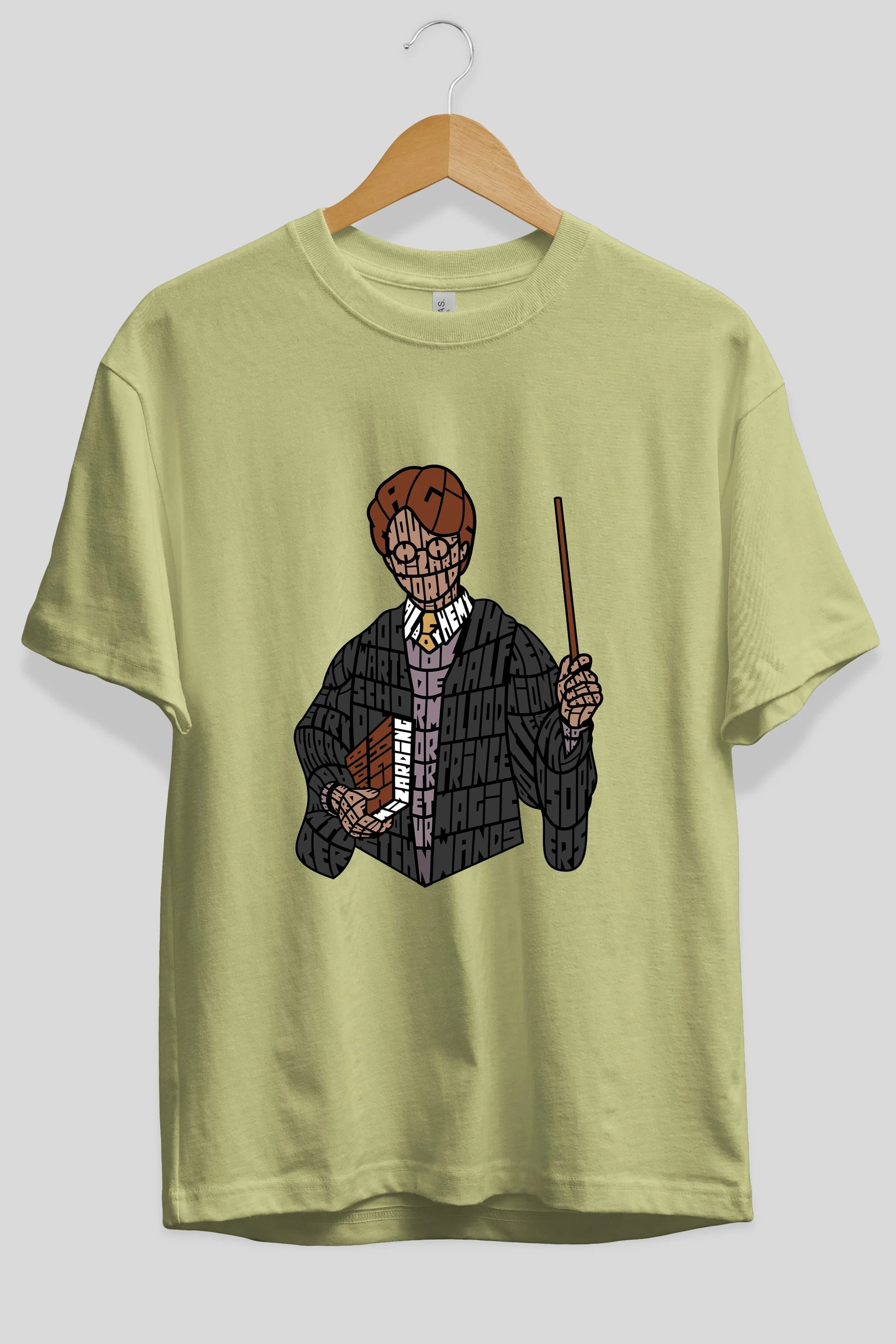 Harry Ön Baskılı Oversize t-shirt %100 pamuk Erkek Kadın Unisex