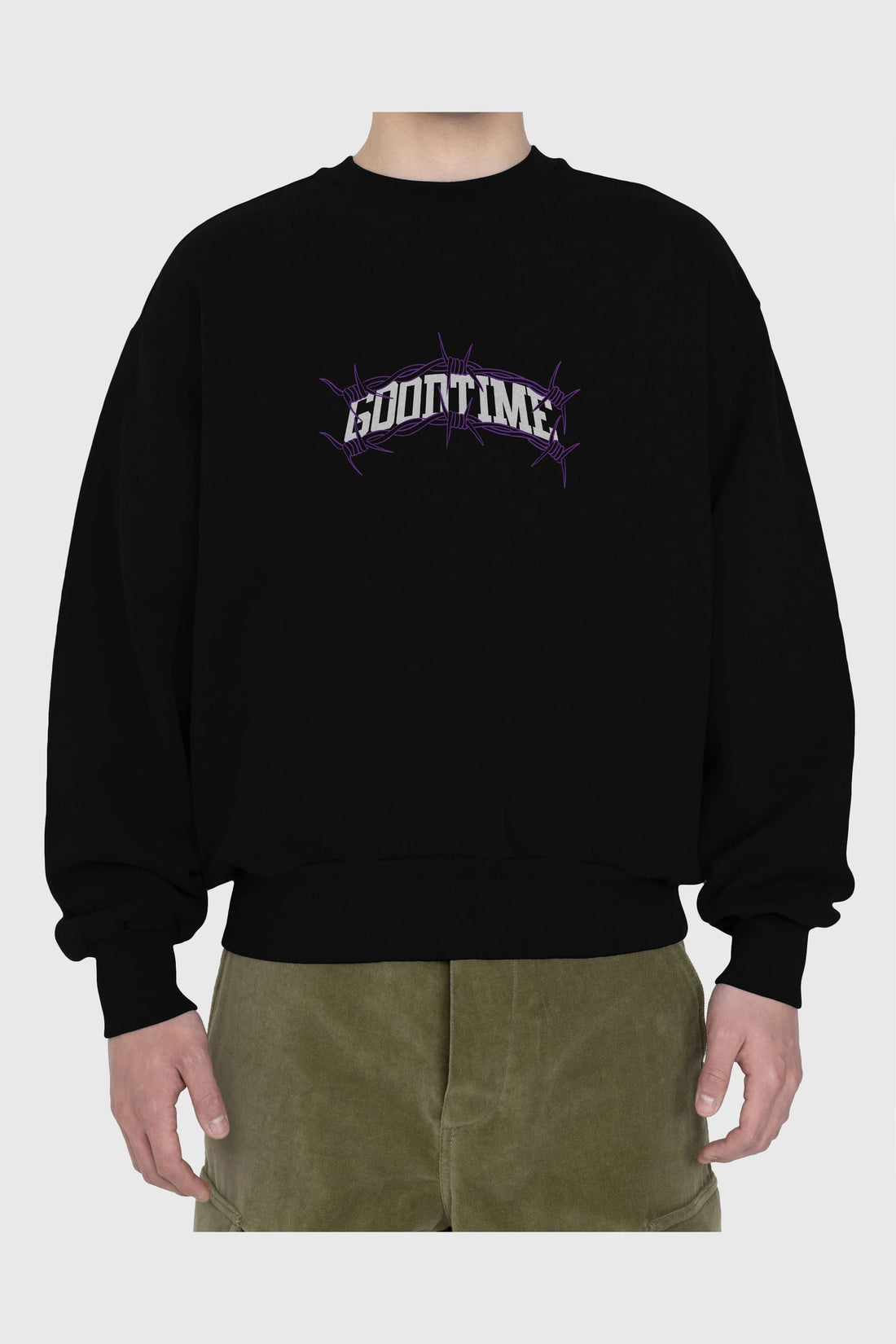 Good Time Ön Baskılı Oversize Sweatshirt Erkek Kadın Unisex