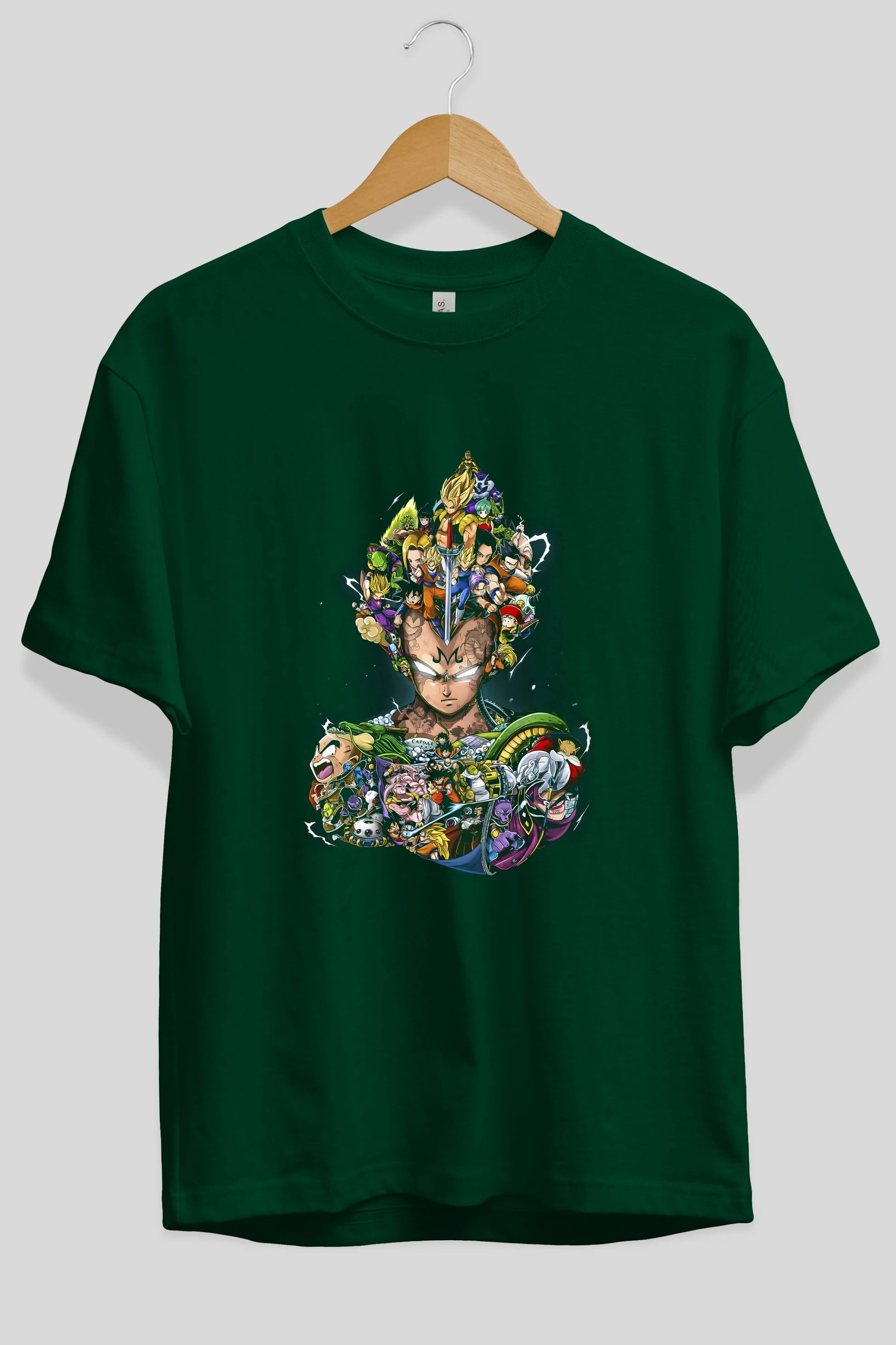 DRAGON BALL ART (3) Anime Ön Baskılı Oversize t-shirt %100 pamuk Erkek Kadın Unisex