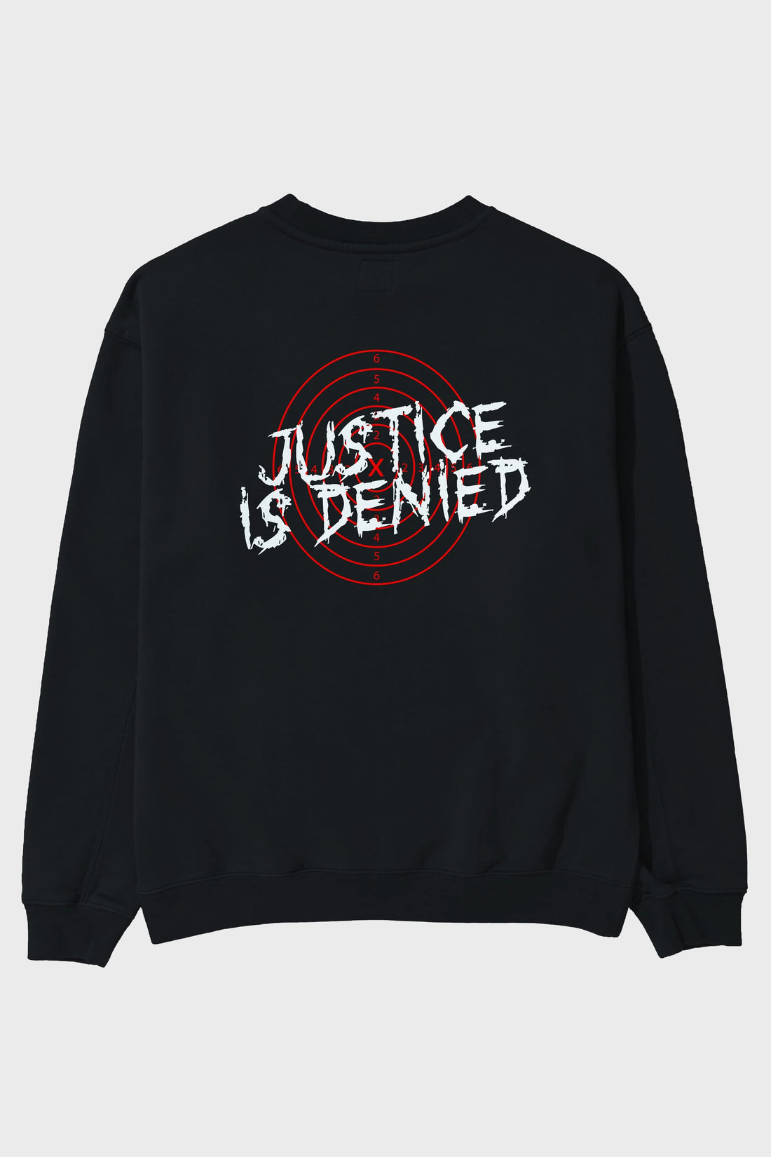 Justice is Denied Arka Baskılı Oversize Sweatshirt Erkek Kadın Unisex