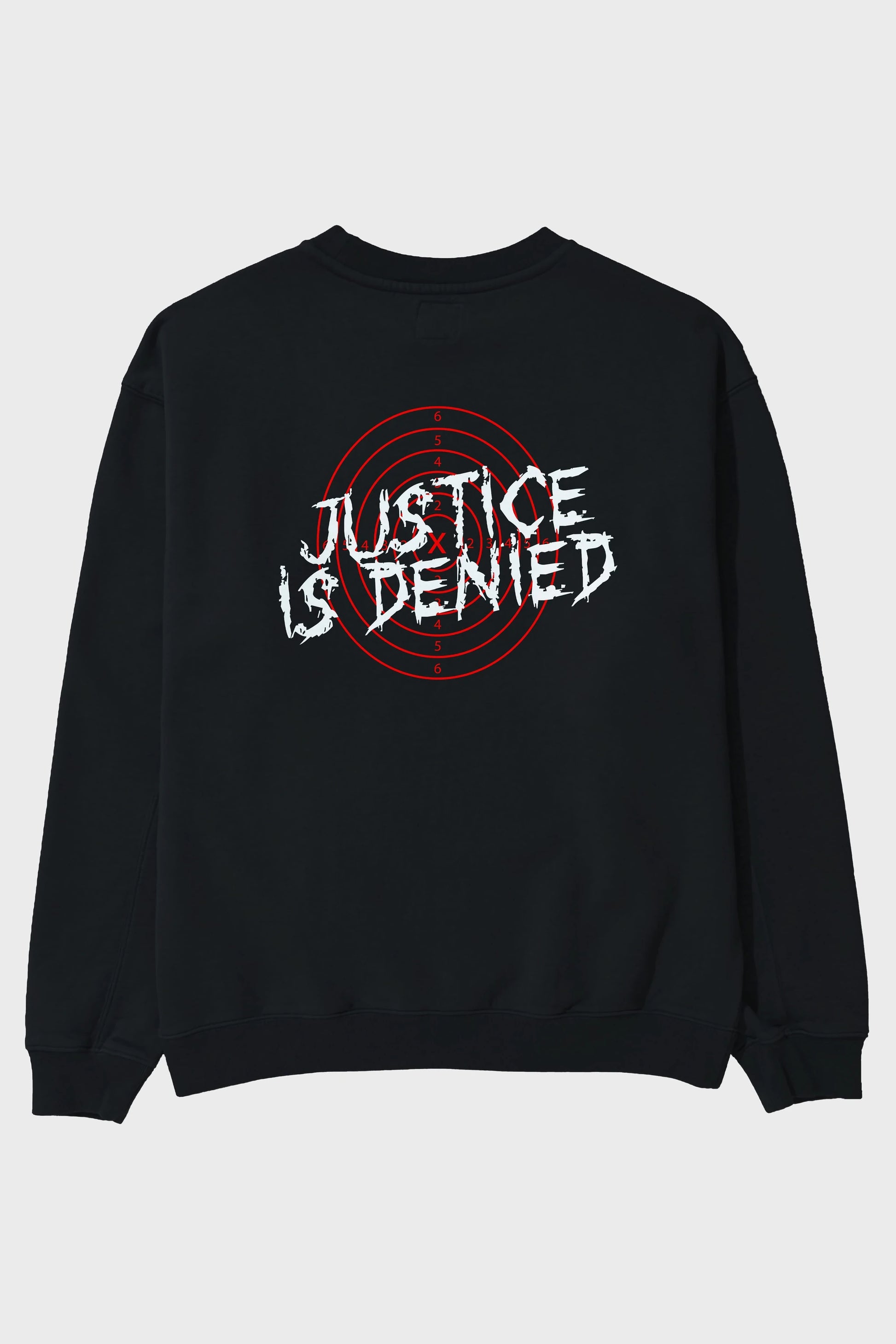 Justice is Denied Arka Baskılı Oversize Sweatshirt Erkek Kadın Unisex