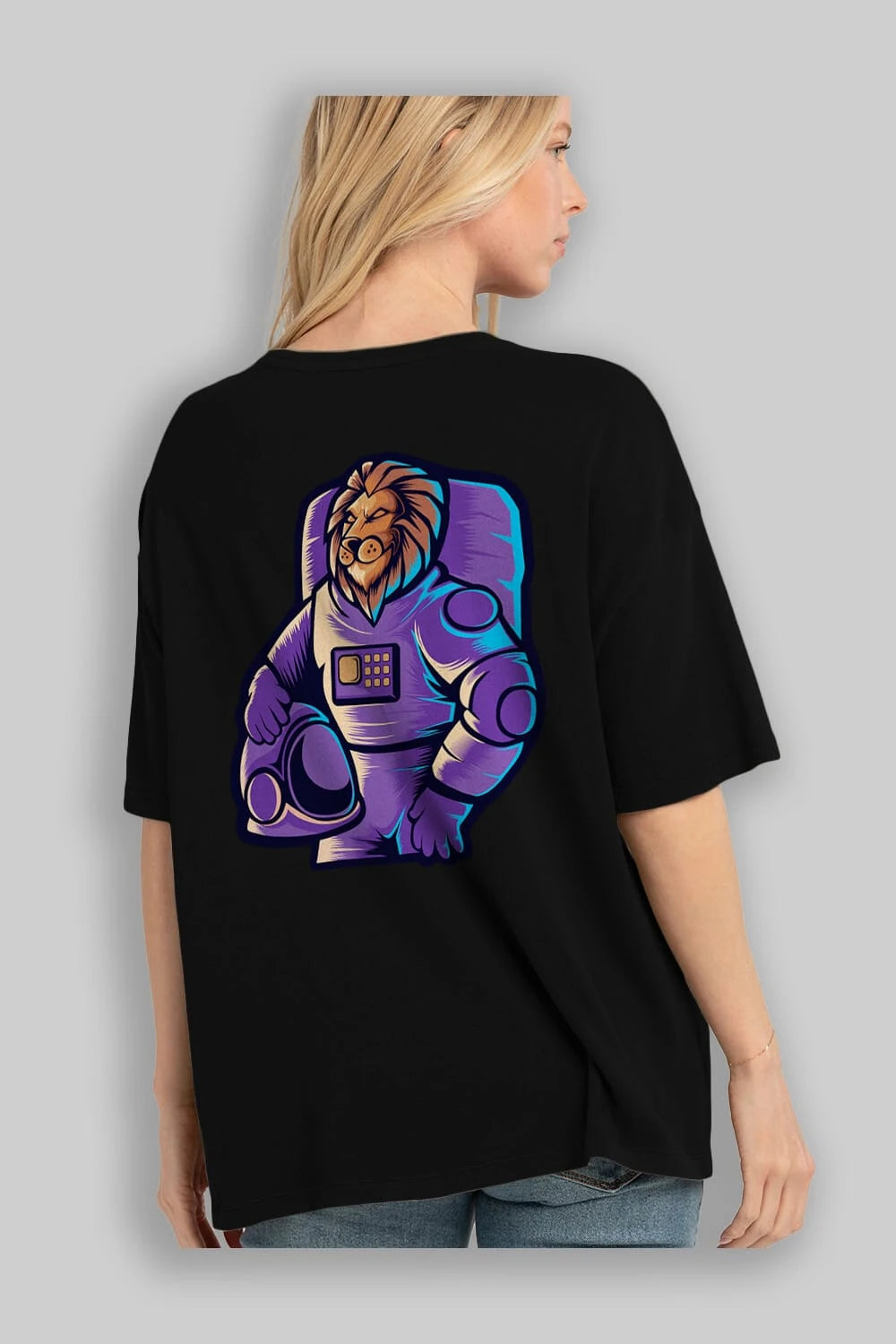 Astroking Arka Baskılı Oversize t-shirt Erkek Kadın Unisex