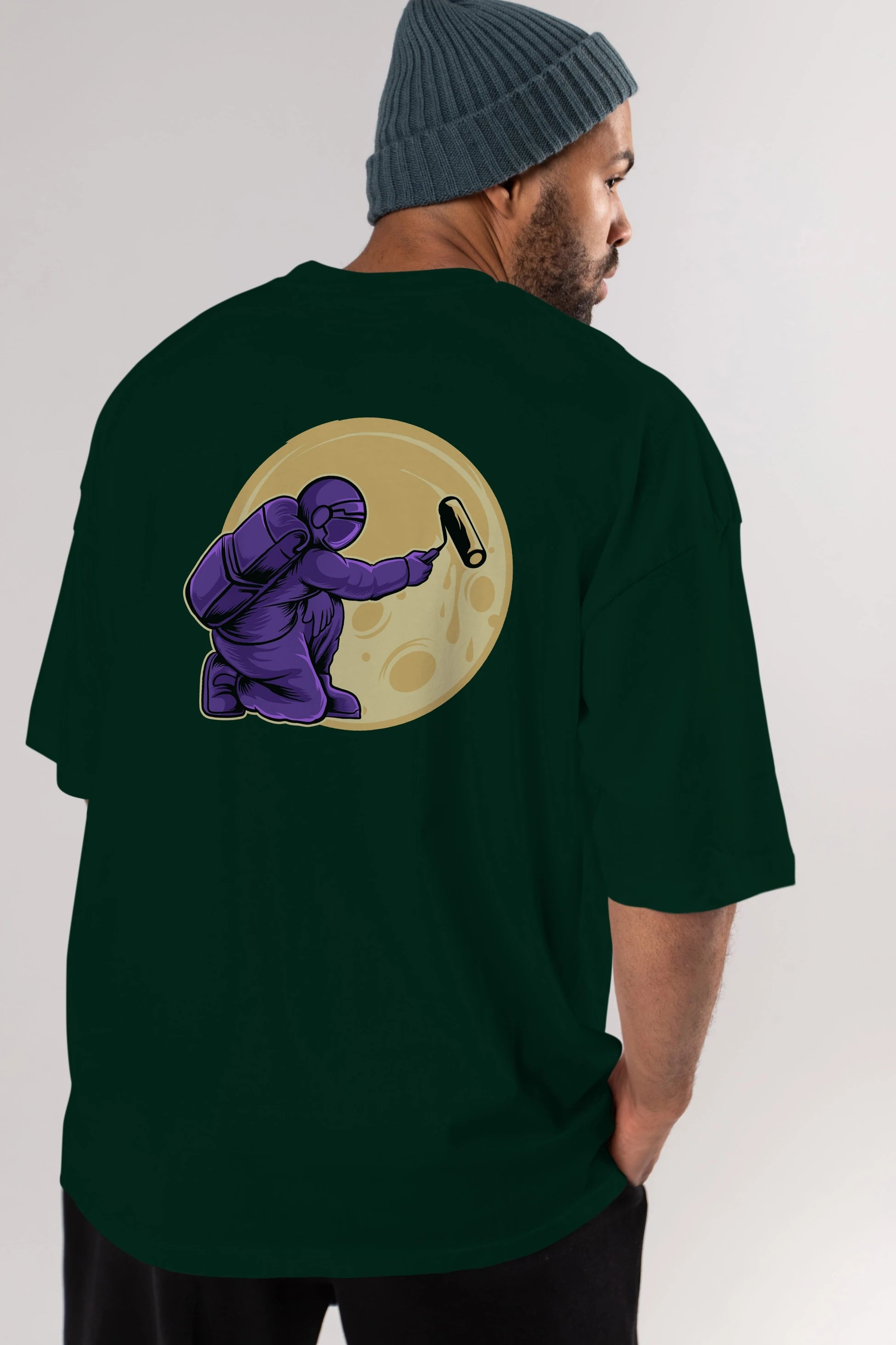 Astropaint Arka Baskılı Oversize t-shirt Erkek Kadın Unisex