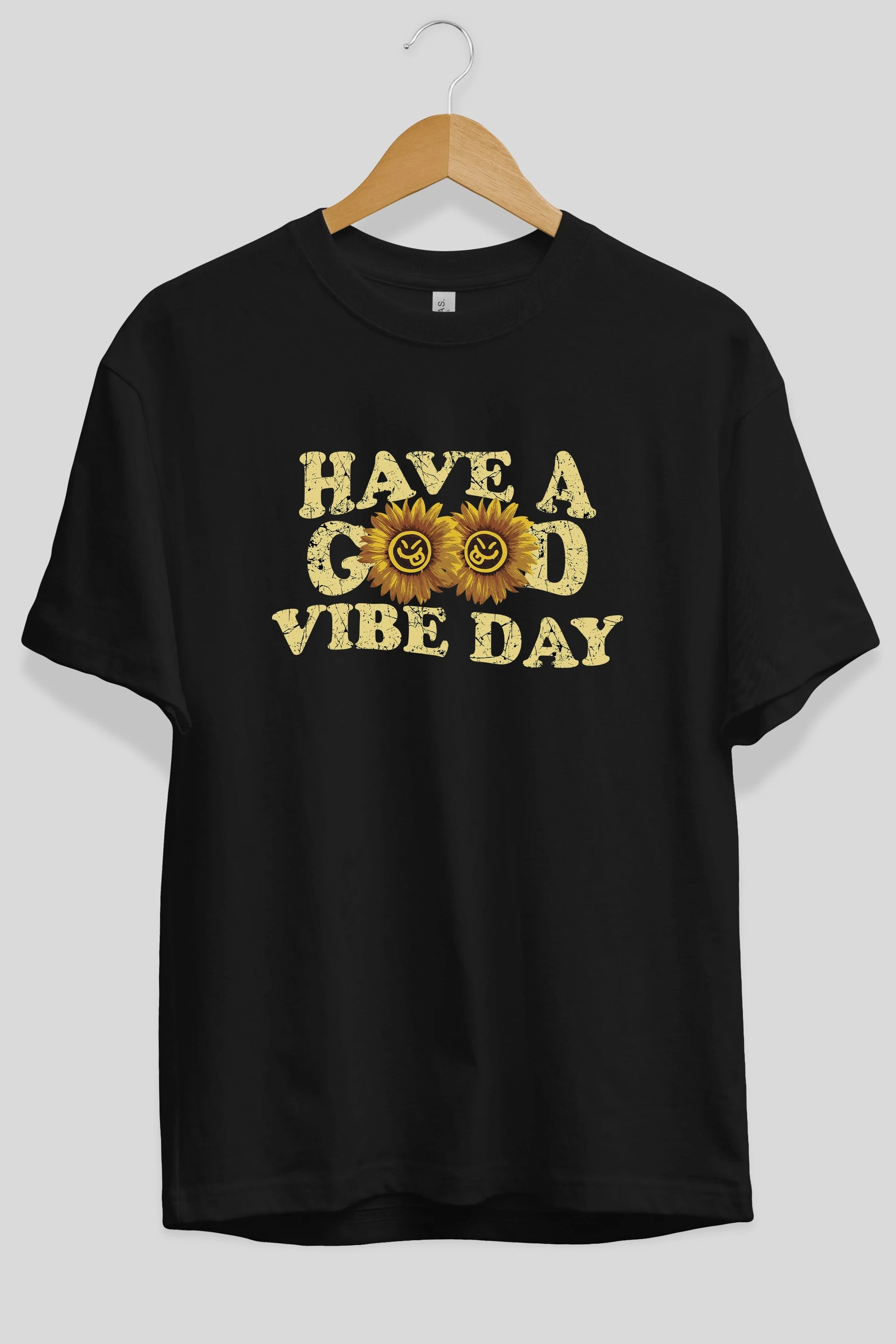 Have a Good Vibe Day Ön Baskılı Oversize t-shirt Erkek Kadın Unisex