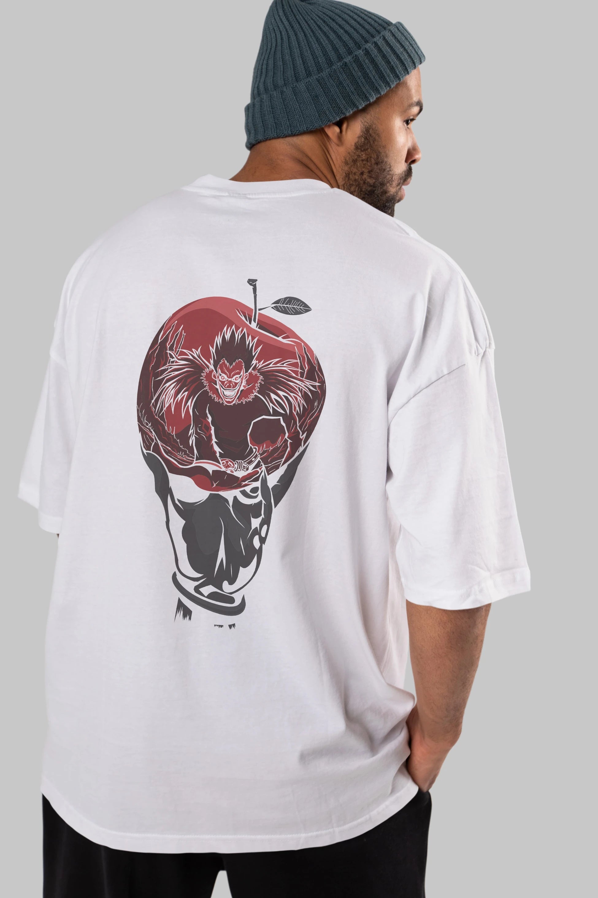 DEATH NOTE -RYUK Anime Arka Baskılı Oversize t-shirt Erkek Kadın Unisex