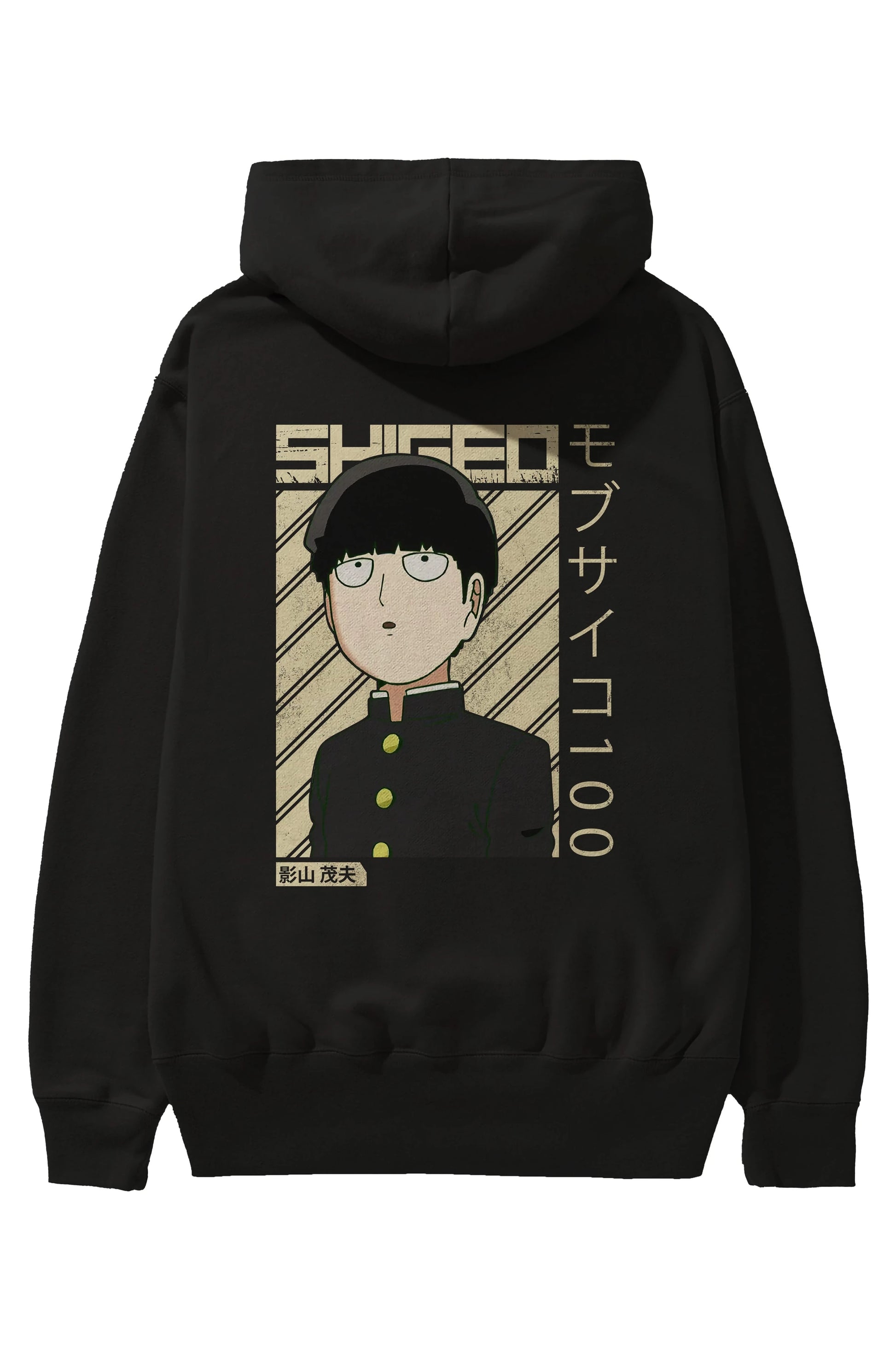 Shigeo Kageyama 2 Anime Arka Baskılı Hoodie Oversize Kapüşonlu Sweatshirt Erkek Kadın Unisex