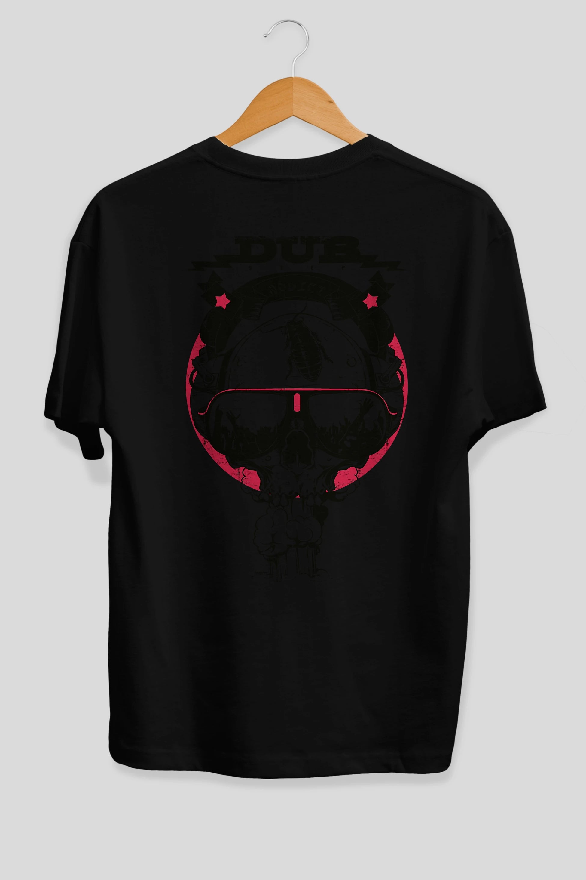 Dub Addict Arka Baskılı Oversize t-shirt Erkek Kadın Unisex