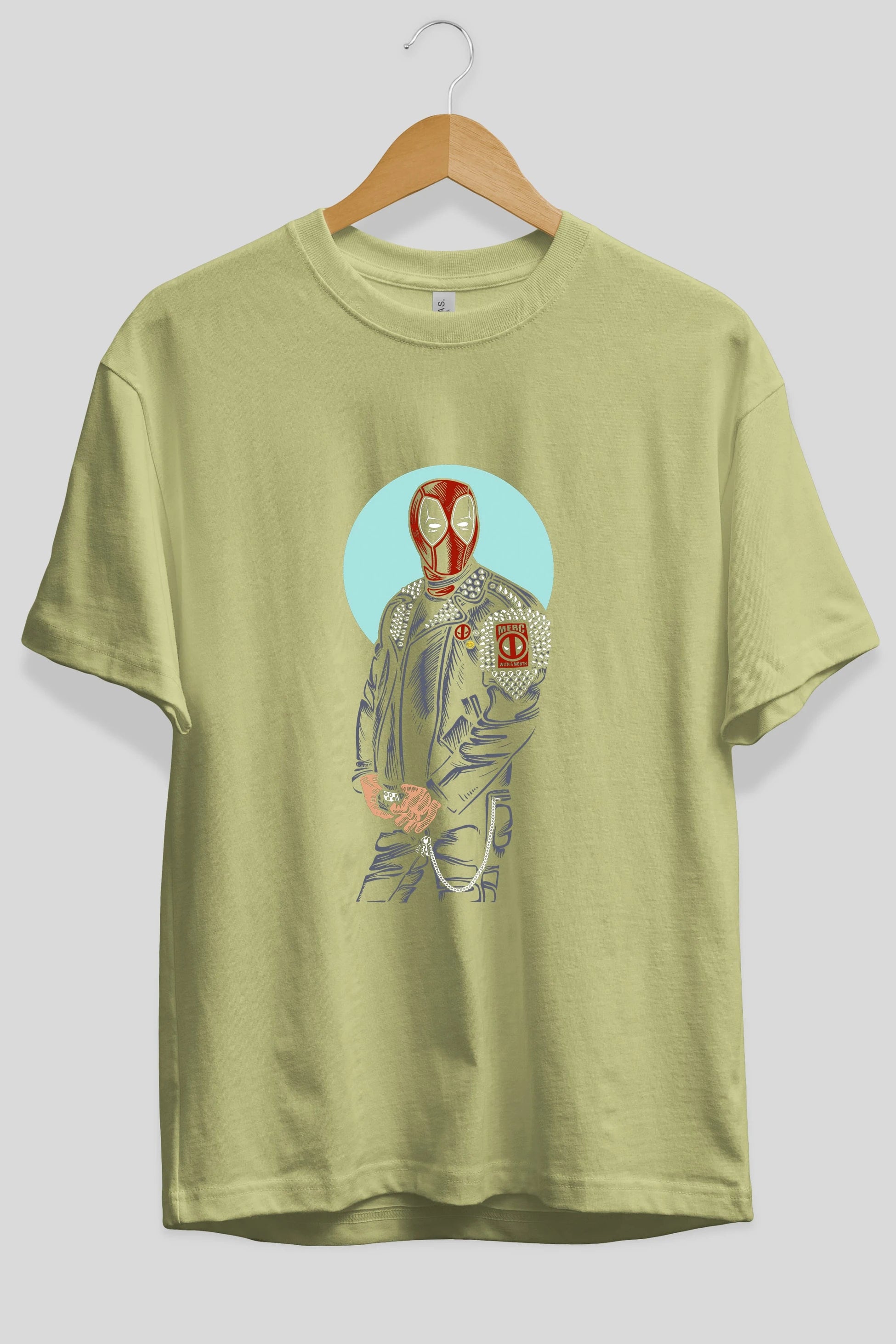 Rebeliion Mercenary Ön Baskılı Oversize t-shirt Erkek Kadın Unisex %100 Pamuk tişort