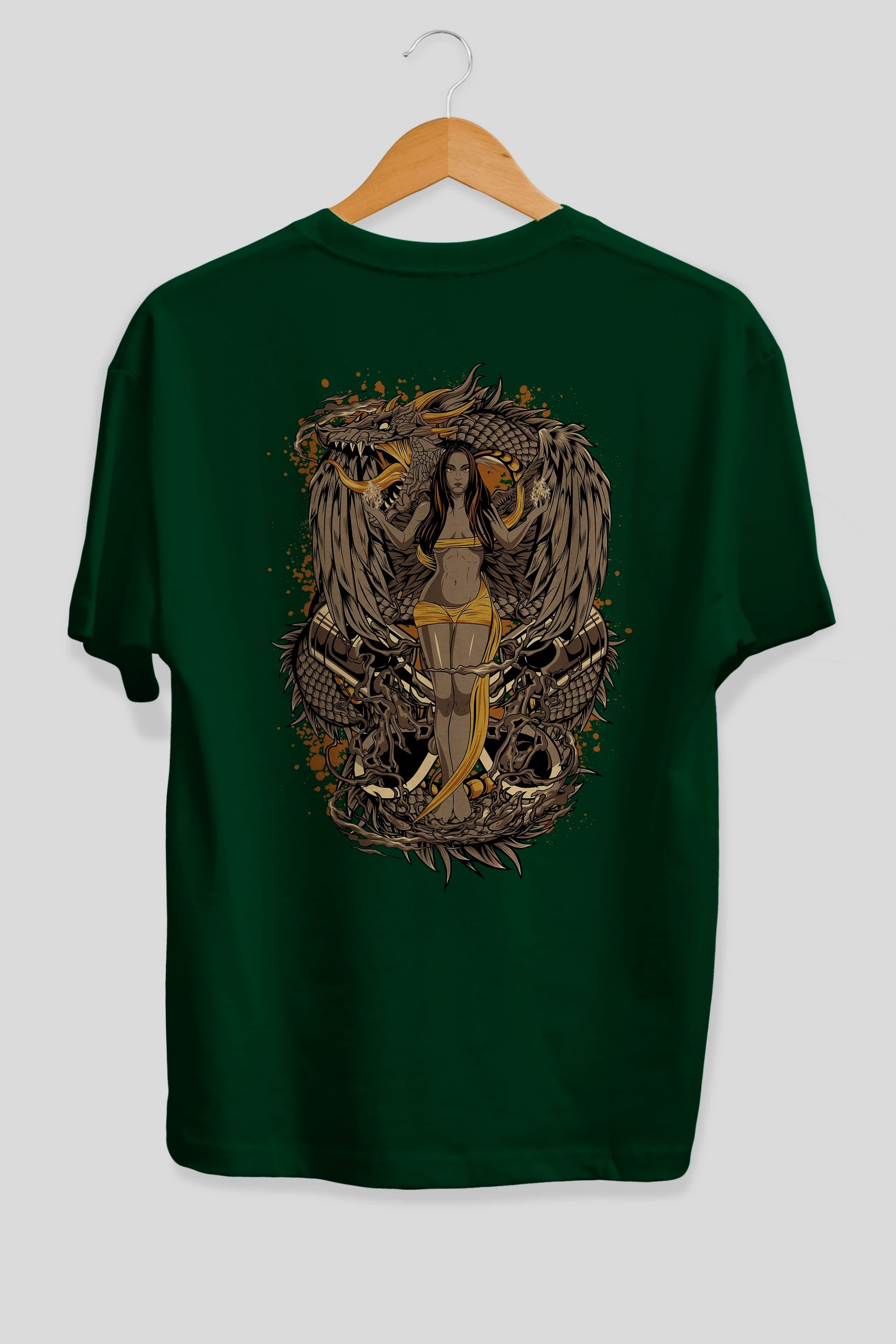 TRIBAL (3) Anime Arka Baskılı Oversize t-shirt Erkek Kadın Unisex