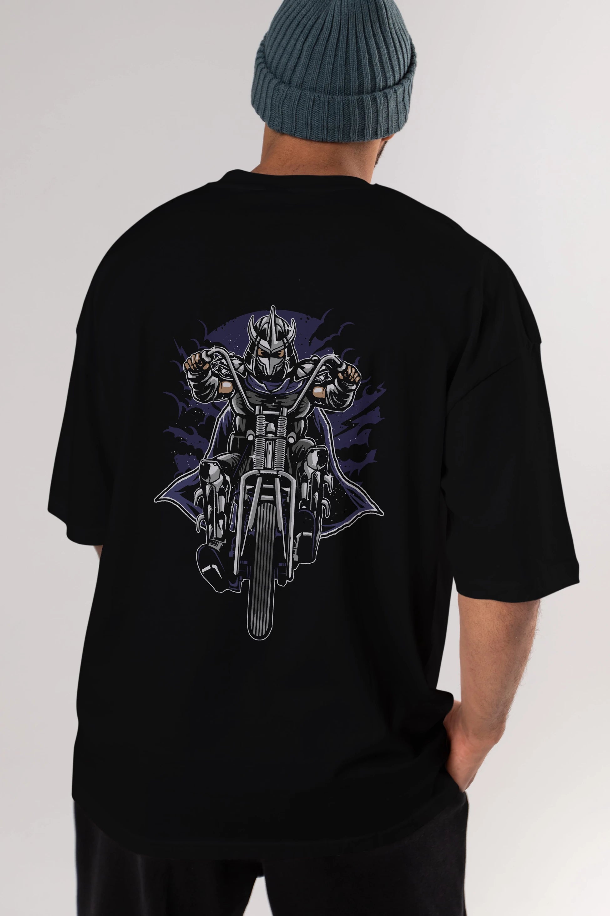 Shred Chopper Arka Baskılı Oversize t-shirt Erkek Kadın Unisex %100 Pamuk