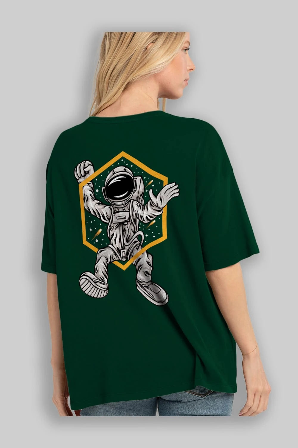 Astrofun Arka Baskılı Oversize t-shirt Erkek Kadın Unisex