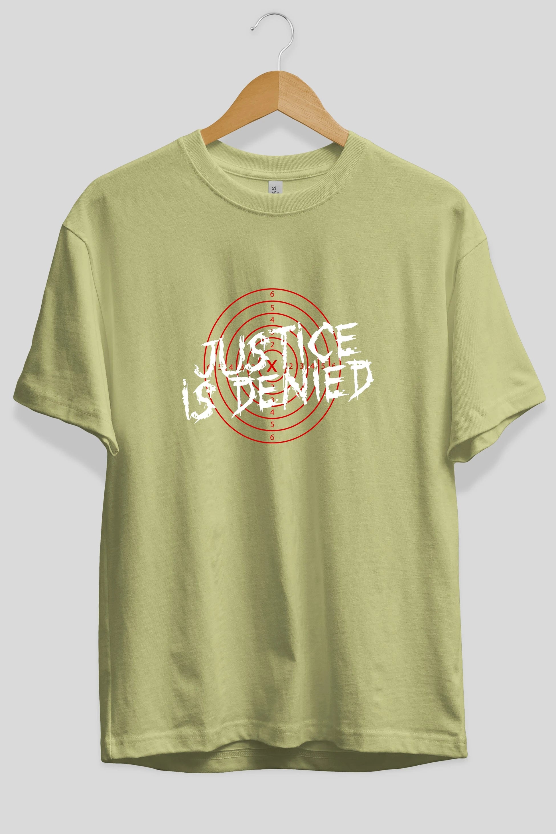 Justice is Denied Ön Baskılı Oversize t-shirt Erkek Kadın Unisex