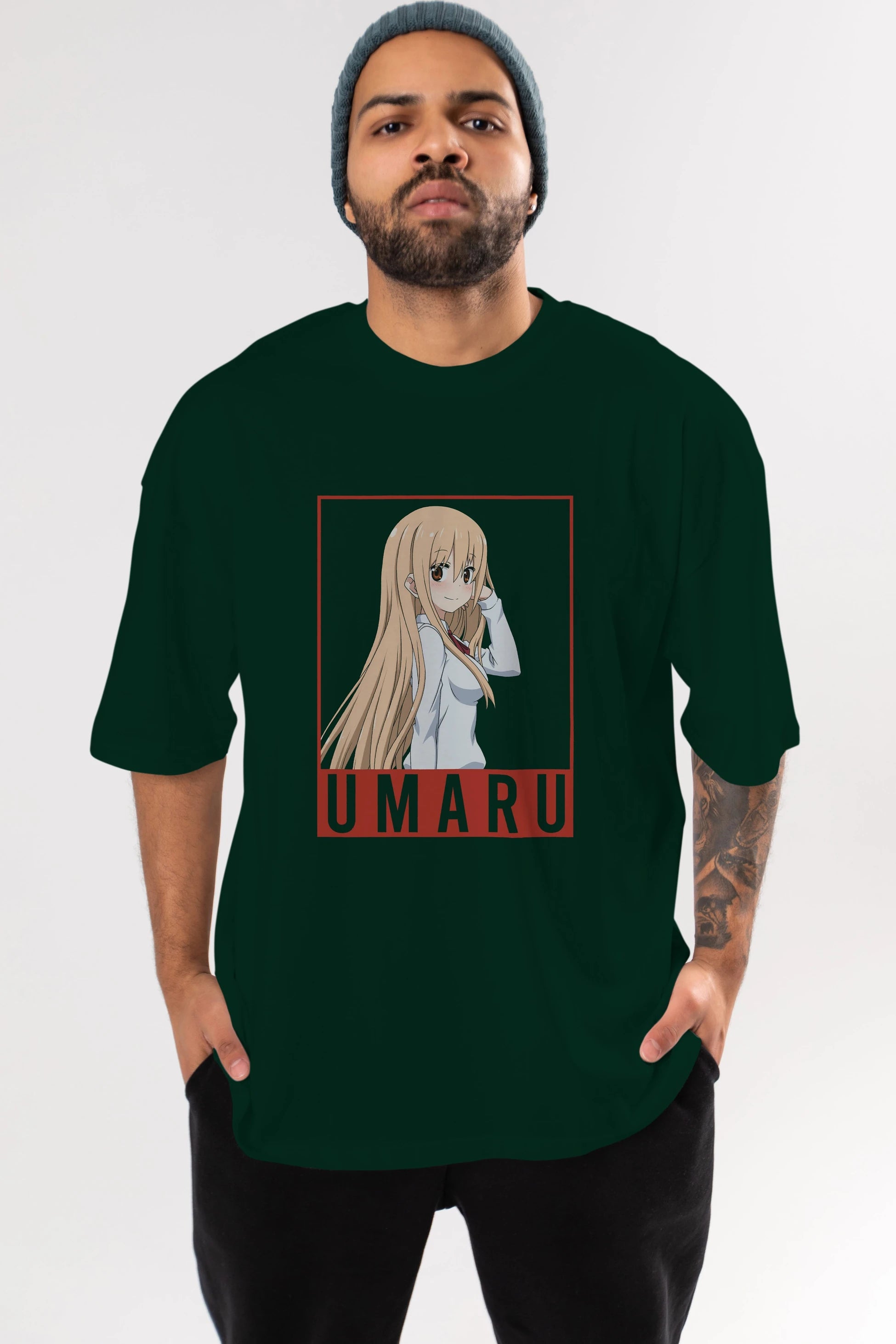 Umaru Doma 2 (2) Anime Ön Baskılı Oversize t-shirt %100 pamuk Erkek Kadın Unisex